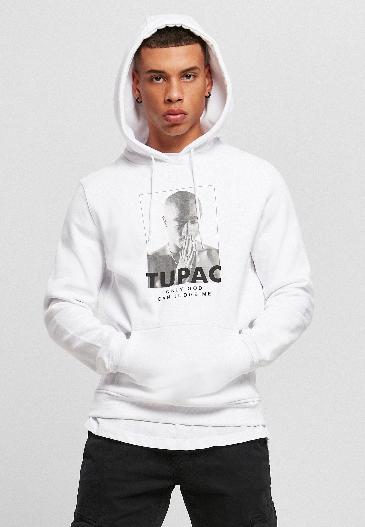 2Pac Prayer Hoody white XXL - workoutbrands.com
