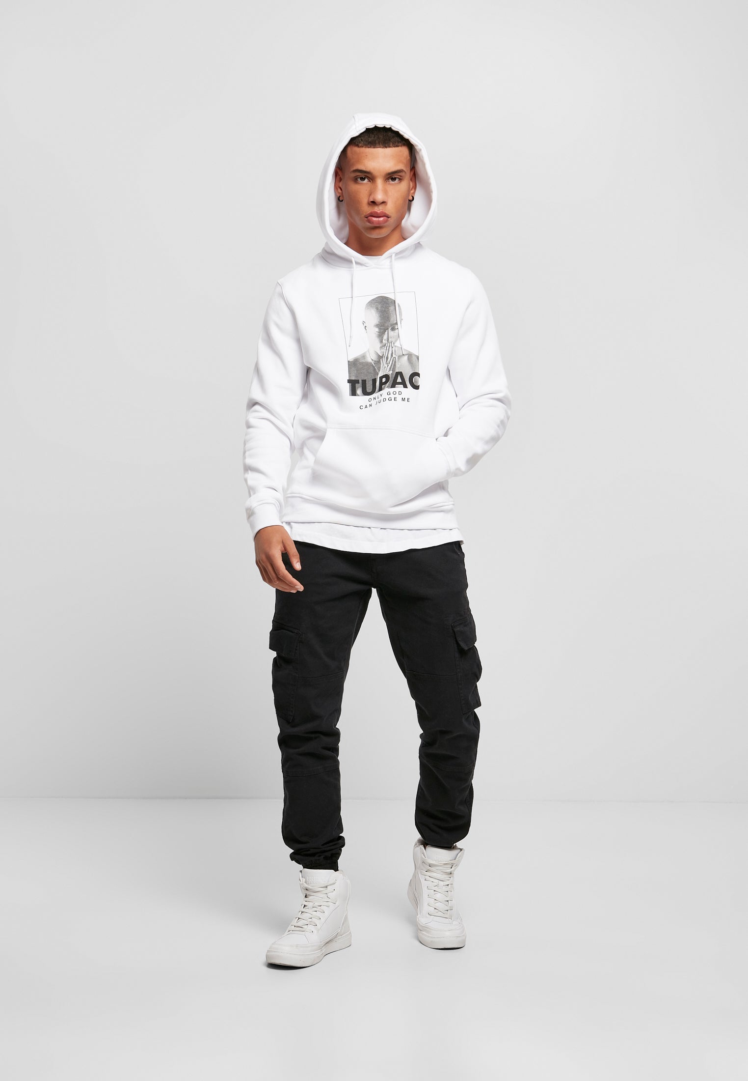 2Pac Prayer Hoody white XXL - workoutbrands.com