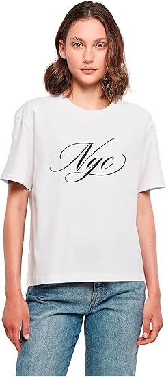 Tričko s kaligrafickými písmenami MT NYC