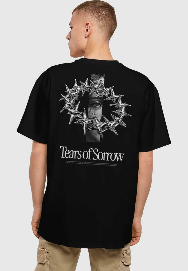 Tears of Sorrow Ağır Büyük Boy Tişört Siyah XXL