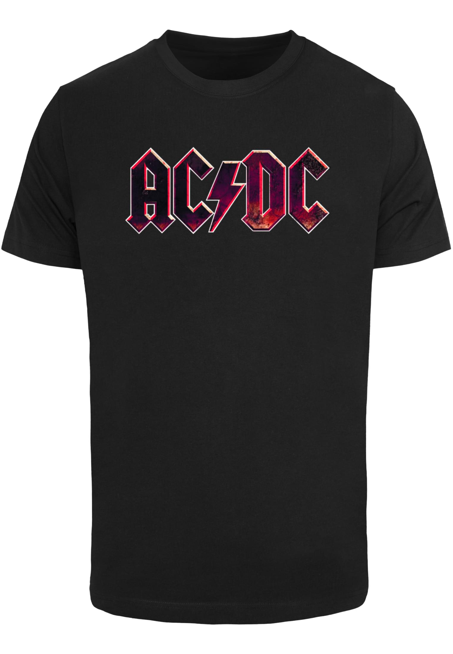 ACDC - Distressed Logo T-Shirt heather grey XXL - workoutbrands.com