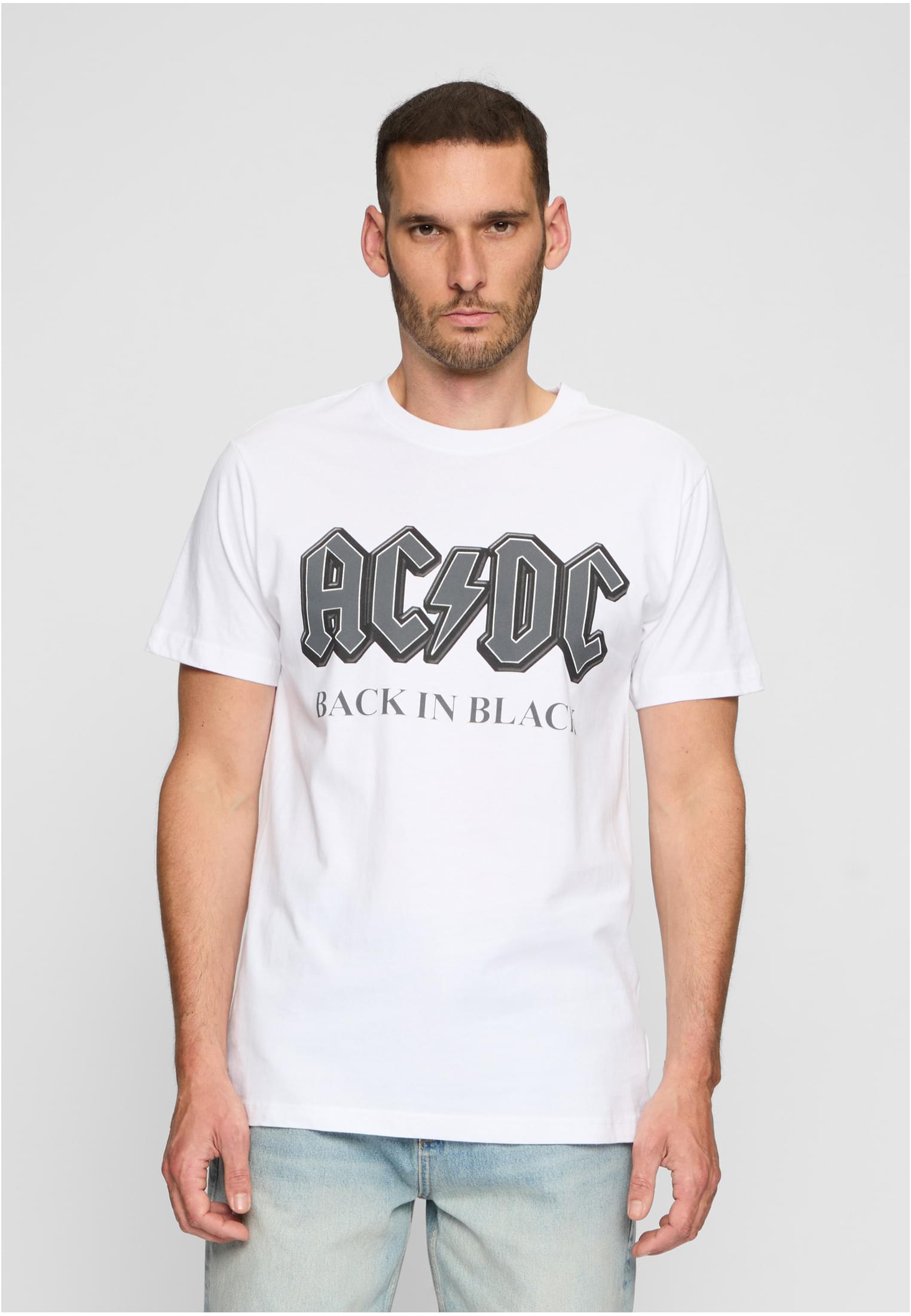 ACDC Back In Black Tee white XXL - workoutbrands.com