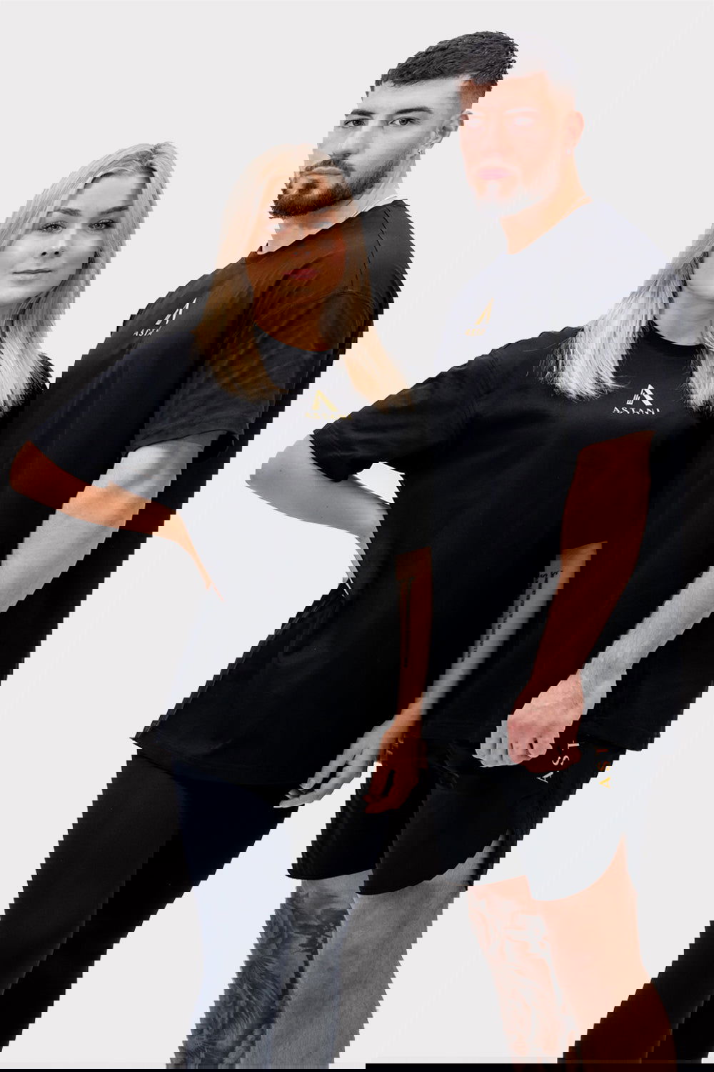 A AMPIO Oversize T-Shirt - Black - workoutbrands.com