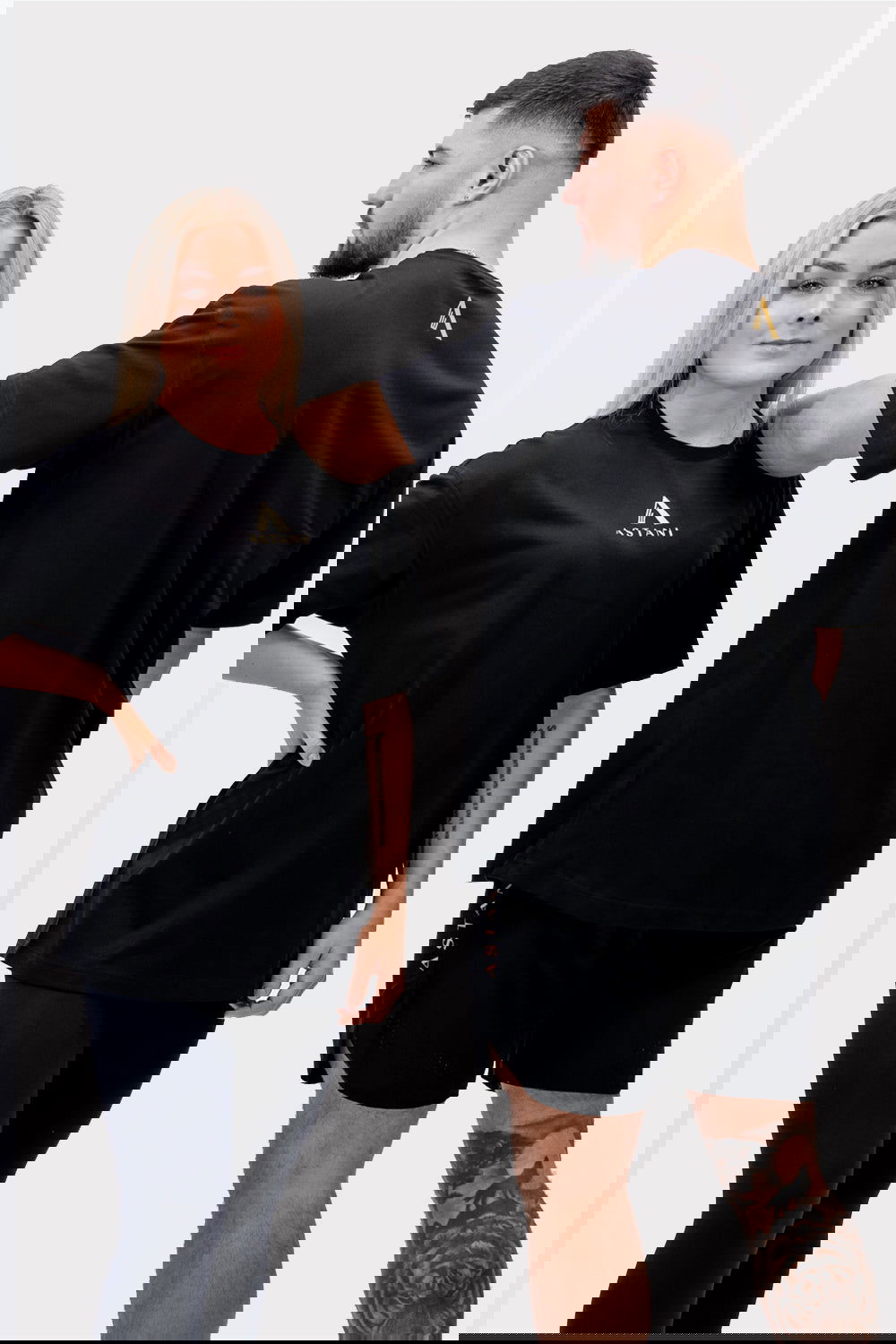 A AMPIO Oversize T-Shirt - Black - workoutbrands.com