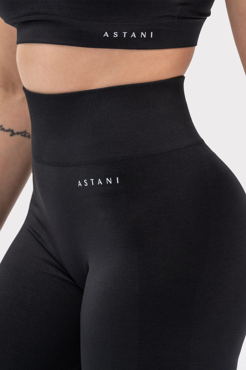 A BLISS Scrunch Tights - Black - workoutbrands.com