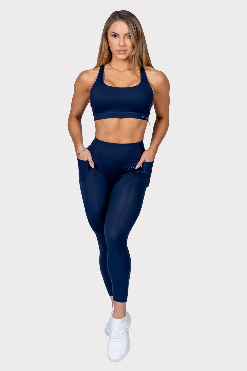 A ESSENCE Tights - Blue - workoutbrands.com