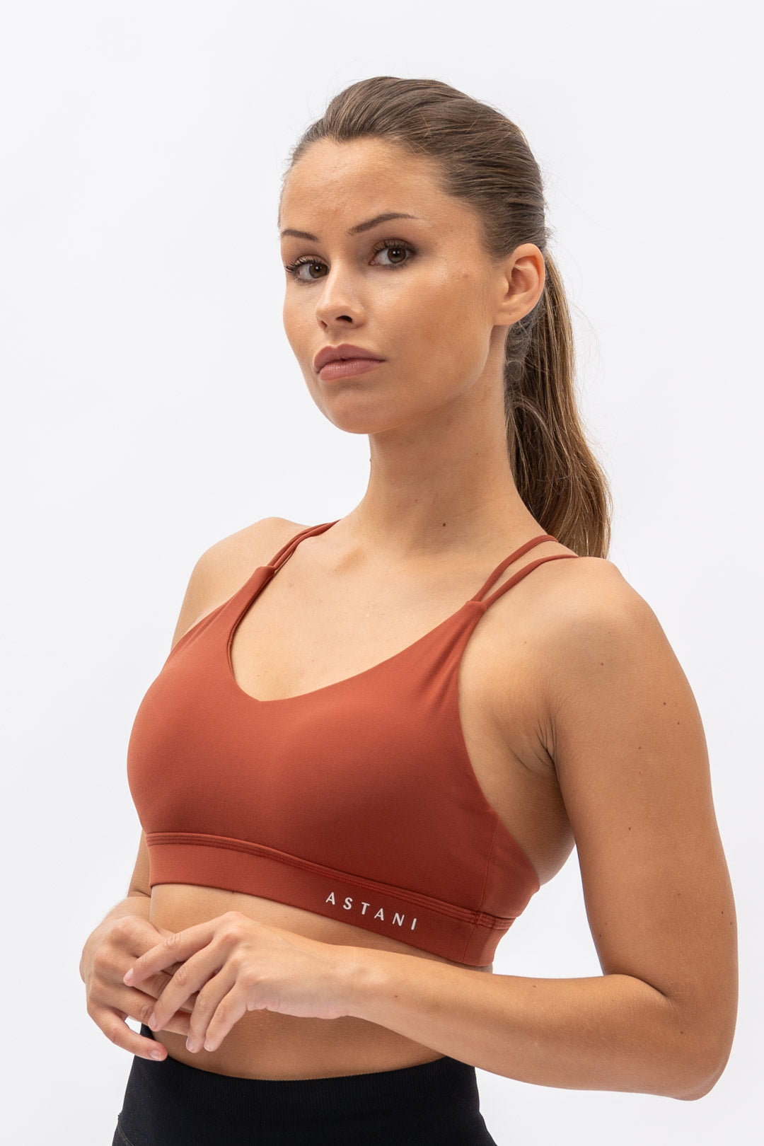 A EUPHORIA Top - Rust - workoutbrands.com