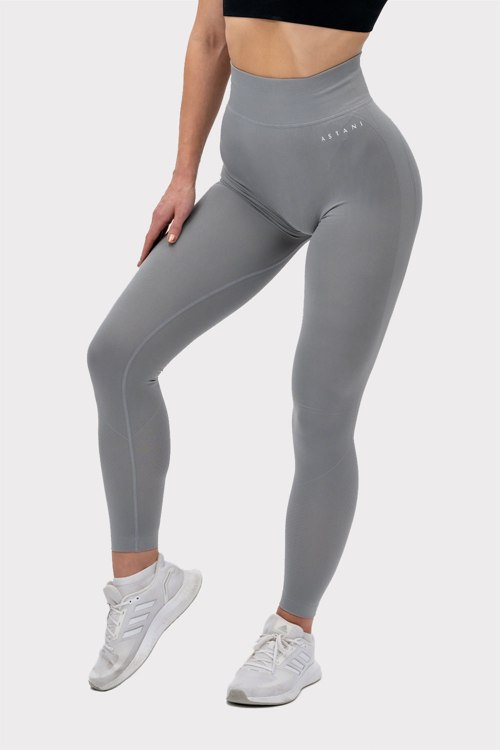 A EVE Seamless Tights - Light Grey - workoutbrands.com