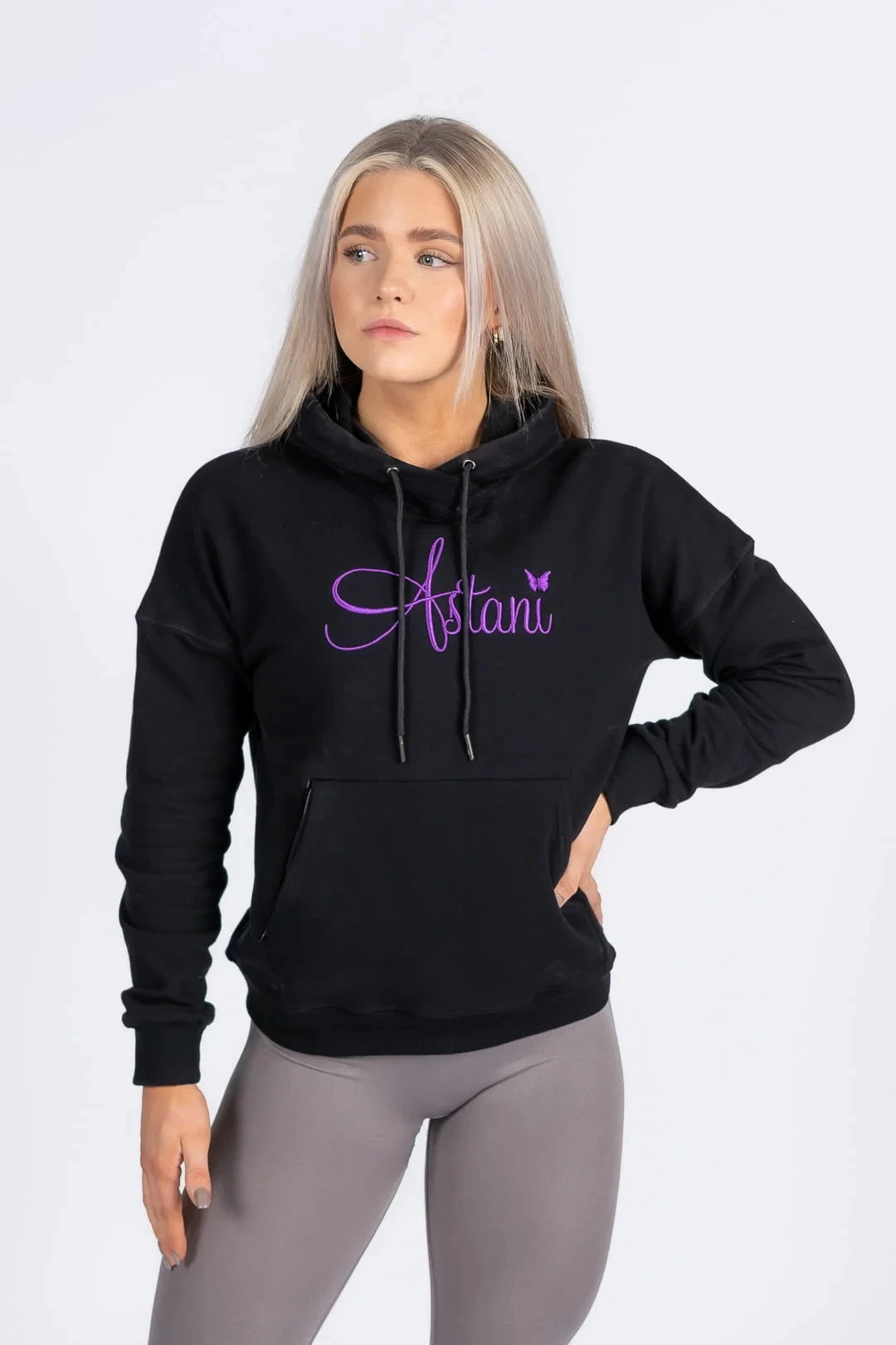 A Harmony Hoodie - Black - workoutbrands.com