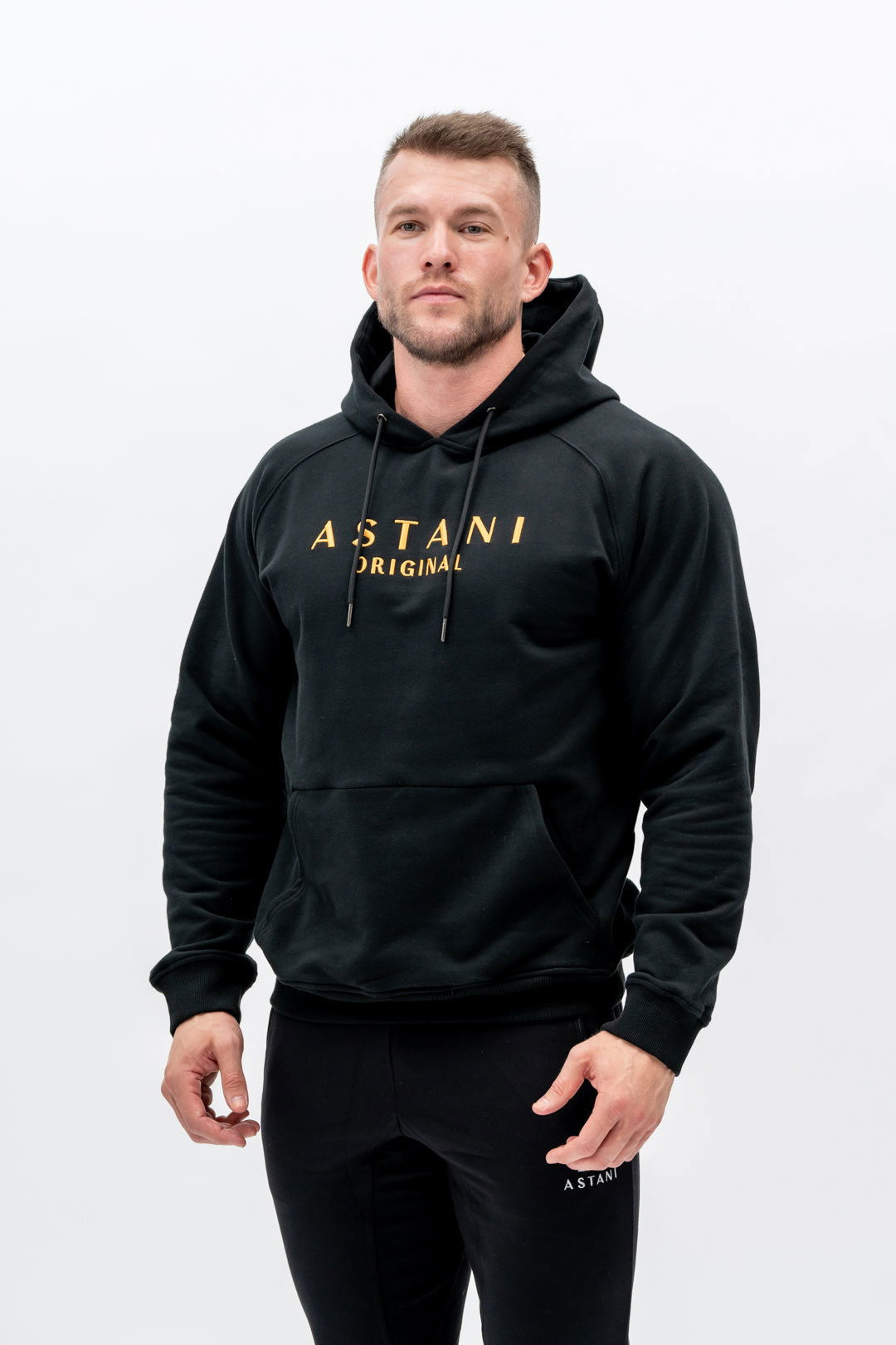 A MASSIMO Hoodie - Black - workoutbrands.com