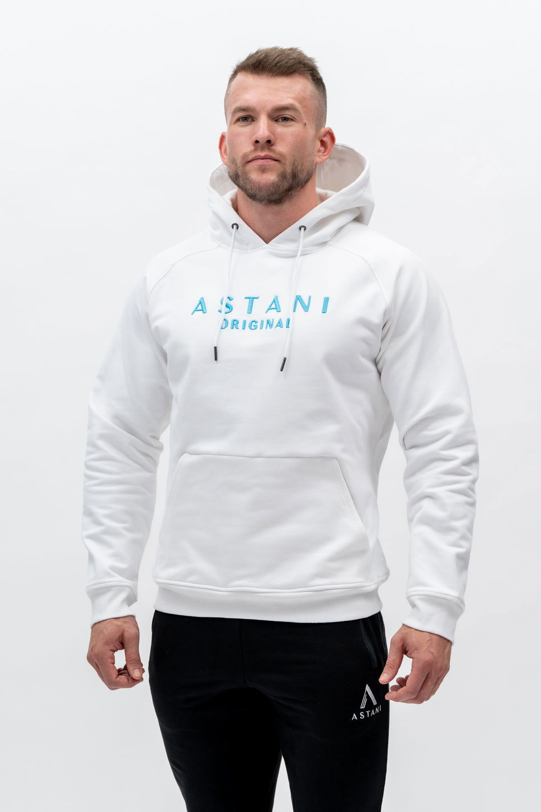 A MASSIMO Hoodie - White - workoutbrands.com