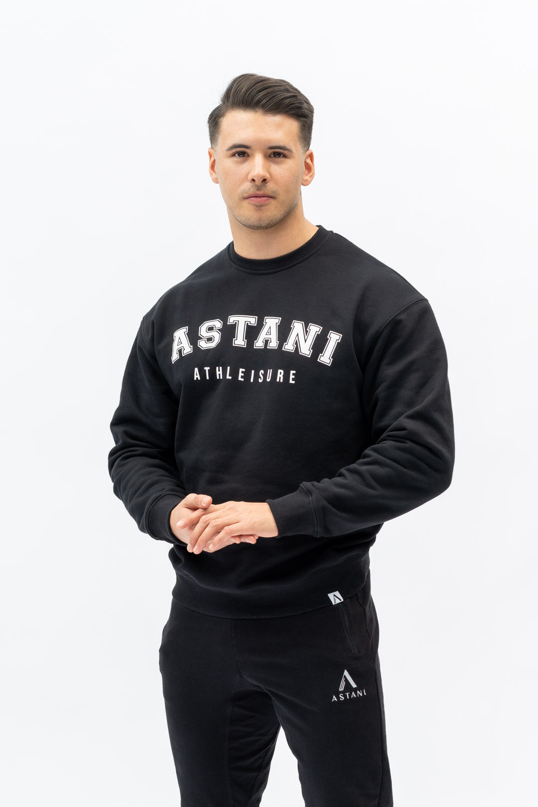 A Modena Unisex Sweatshirt - Black - workoutbrands.com