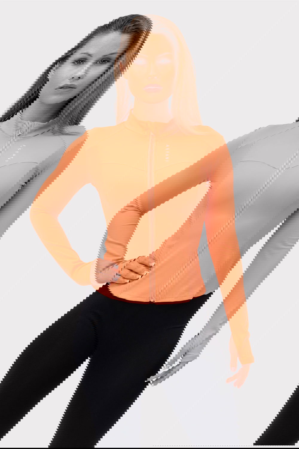A SLEEK Zip Jacket - Coral - workoutbrands.com