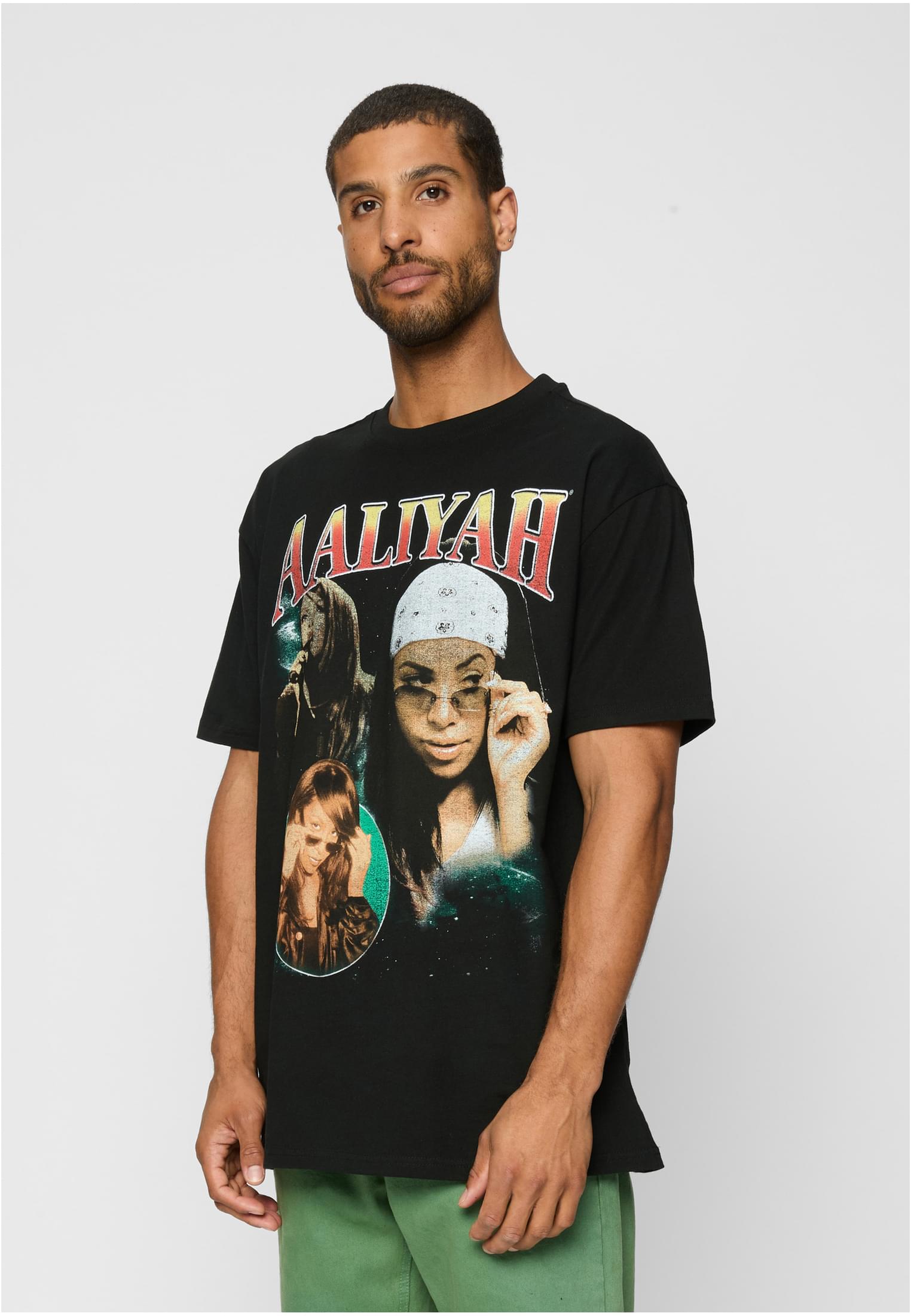 Aaliyah Retro Oversize Tee black XXL - workoutbrands.com