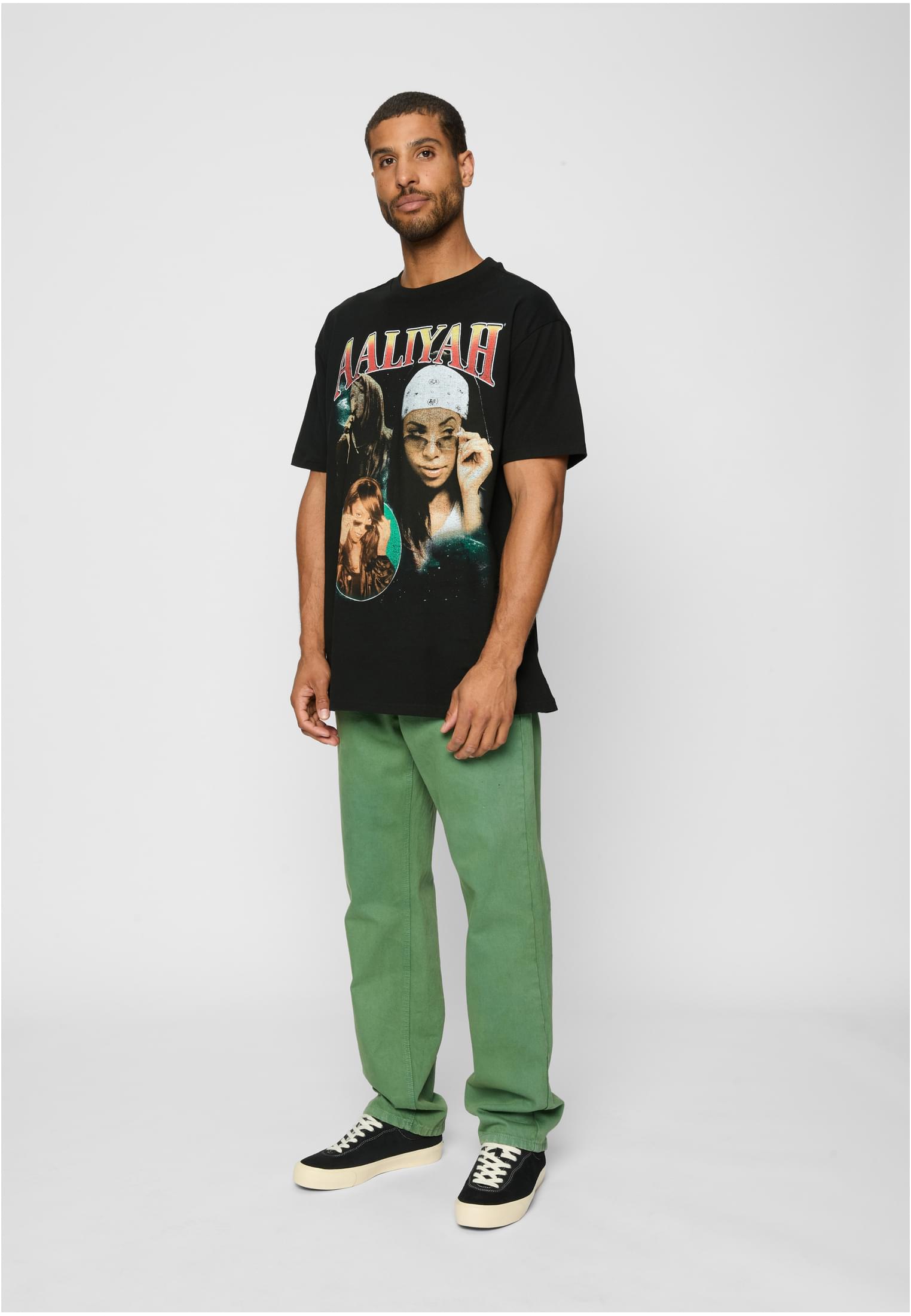 Aaliyah Retro Oversize Tee black XXL - workoutbrands.com