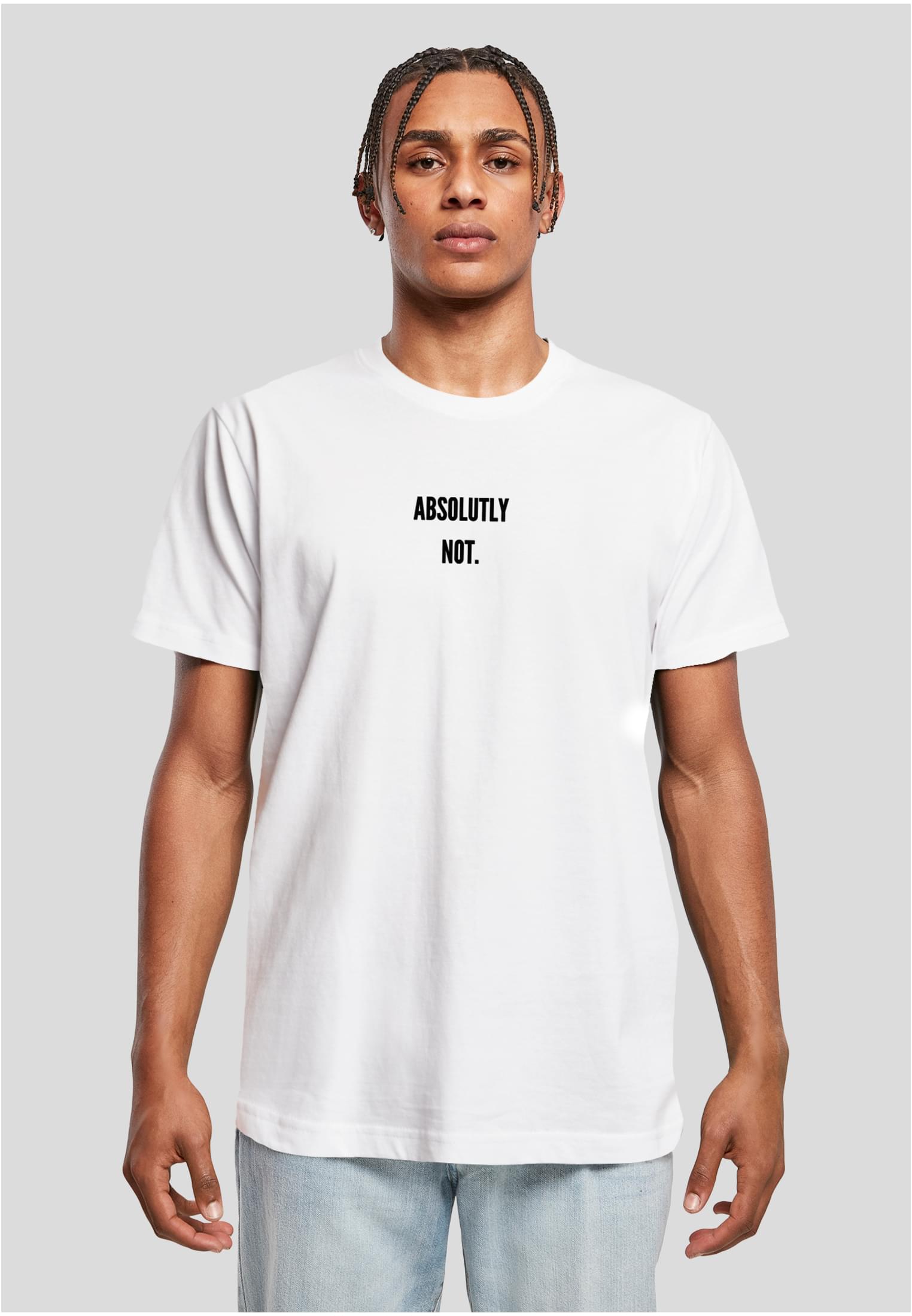 Absolutely Not Tee white XXL - workoutbrands.com