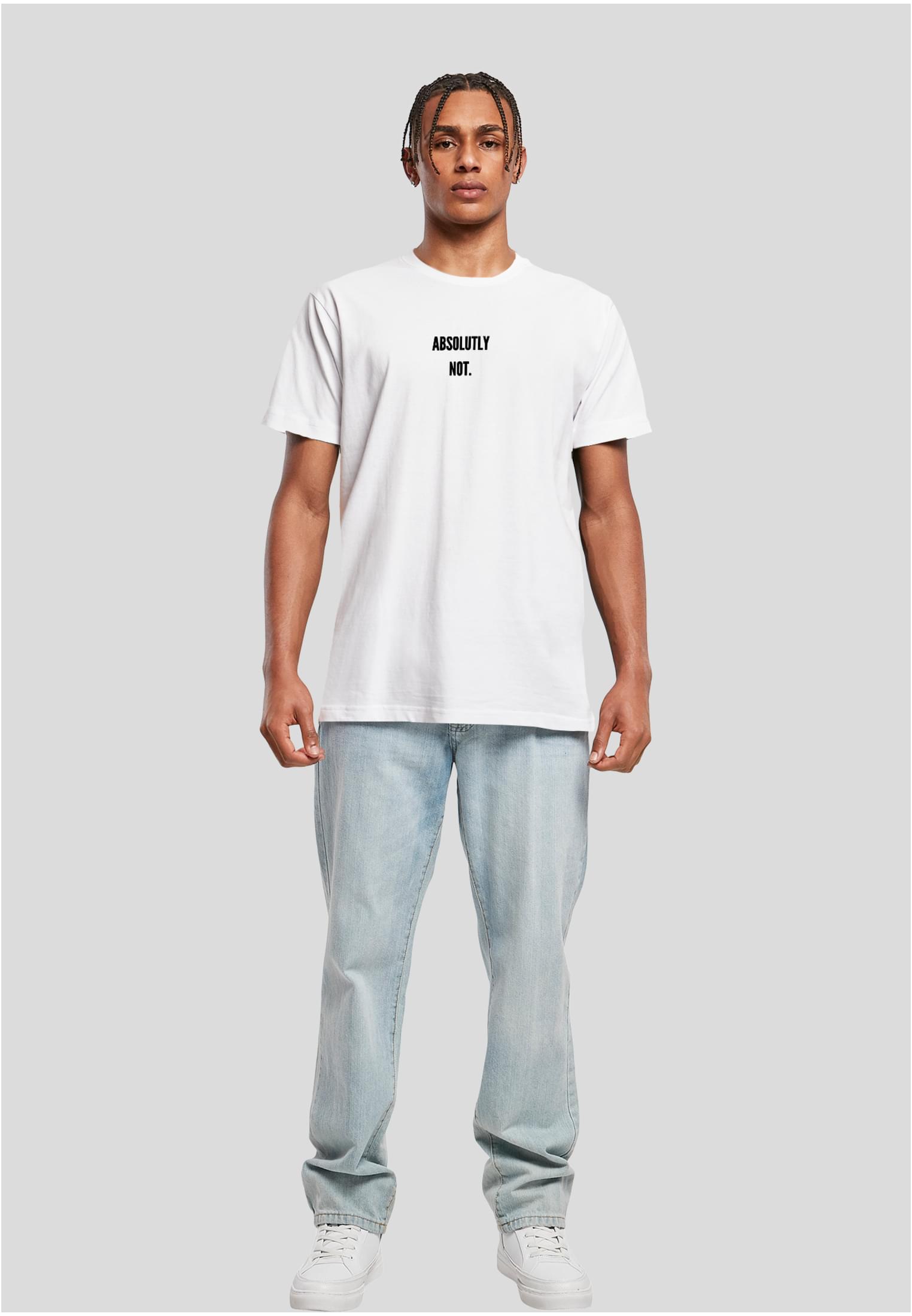 Absolutely Not Tee white XXL - workoutbrands.com