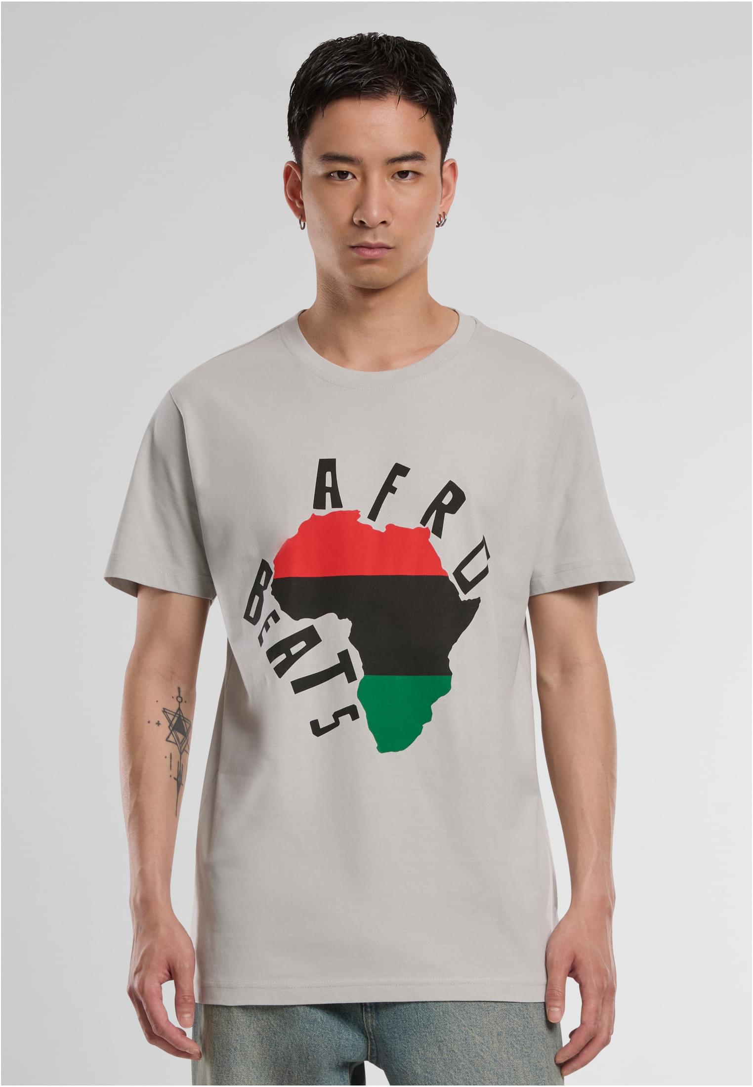 Afro Beats Tee lightasphalt XXL - workoutbrands.com