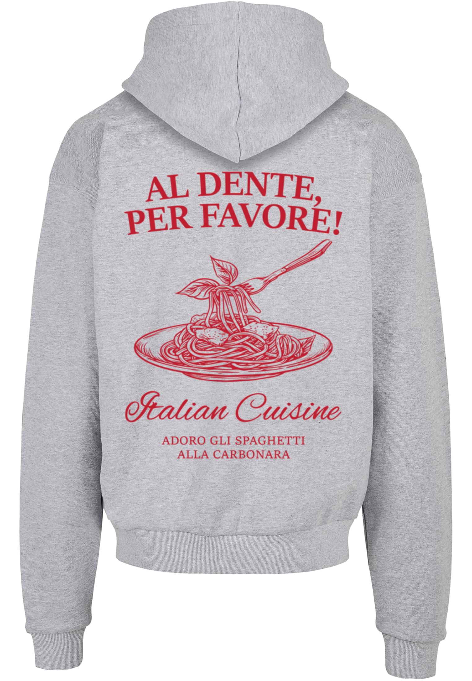Al Dente Per Favore Oversized Hoody white XXL - workoutbrands.com