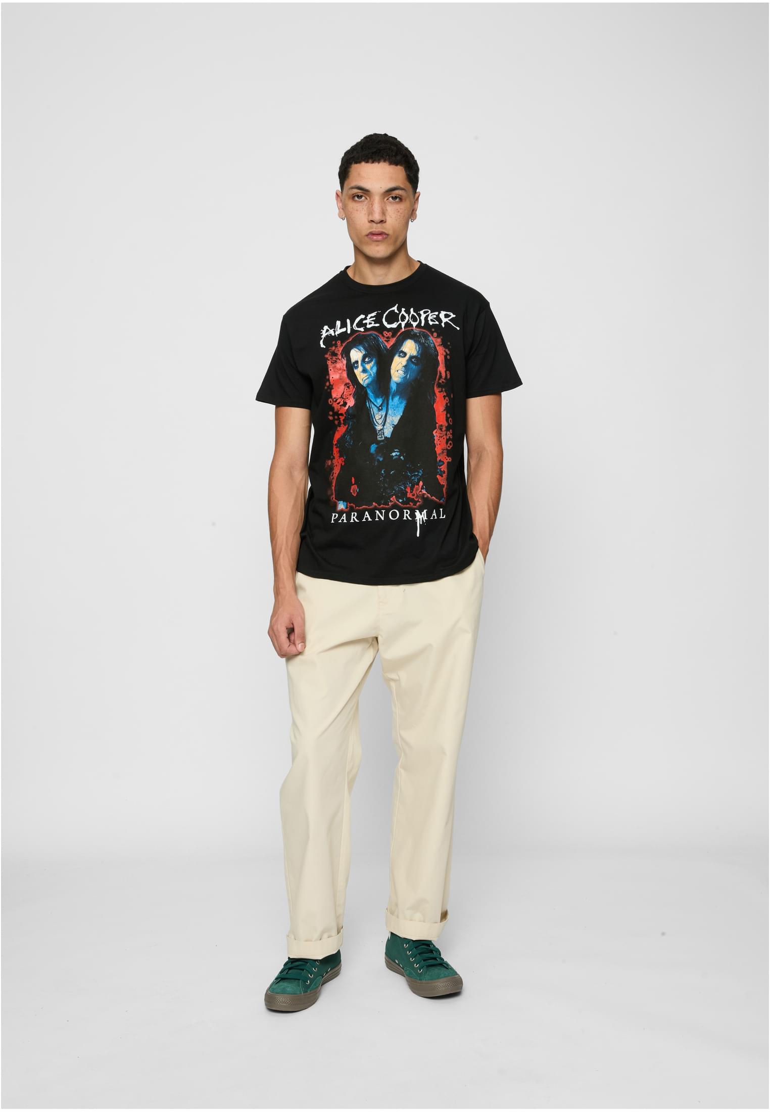 Alice Cooper Paranormal Splatter Adult Black Tee black XXL - workoutbrands.com