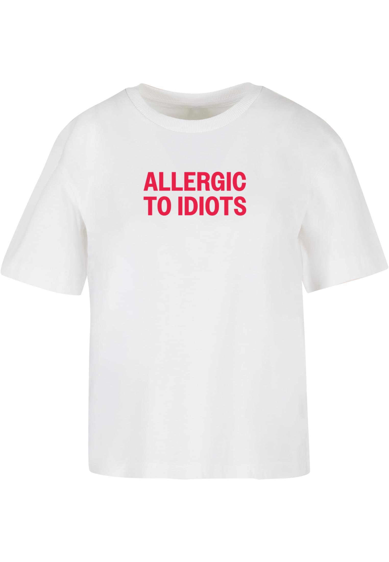 Allergic To Idiots Tee white XXL - workoutbrands.com