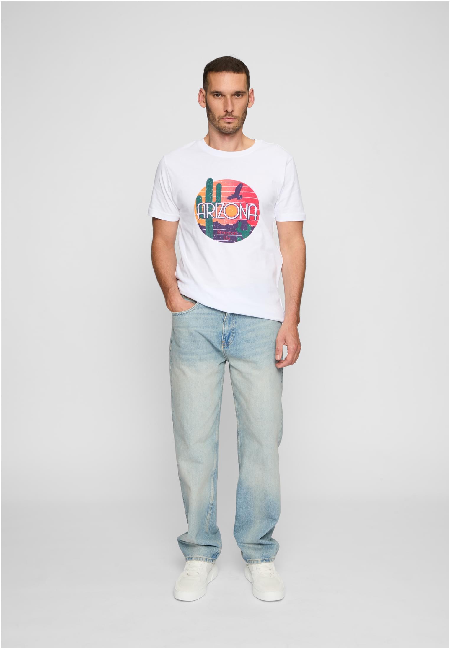 American Life Arizona Tee white XXL - workoutbrands.com