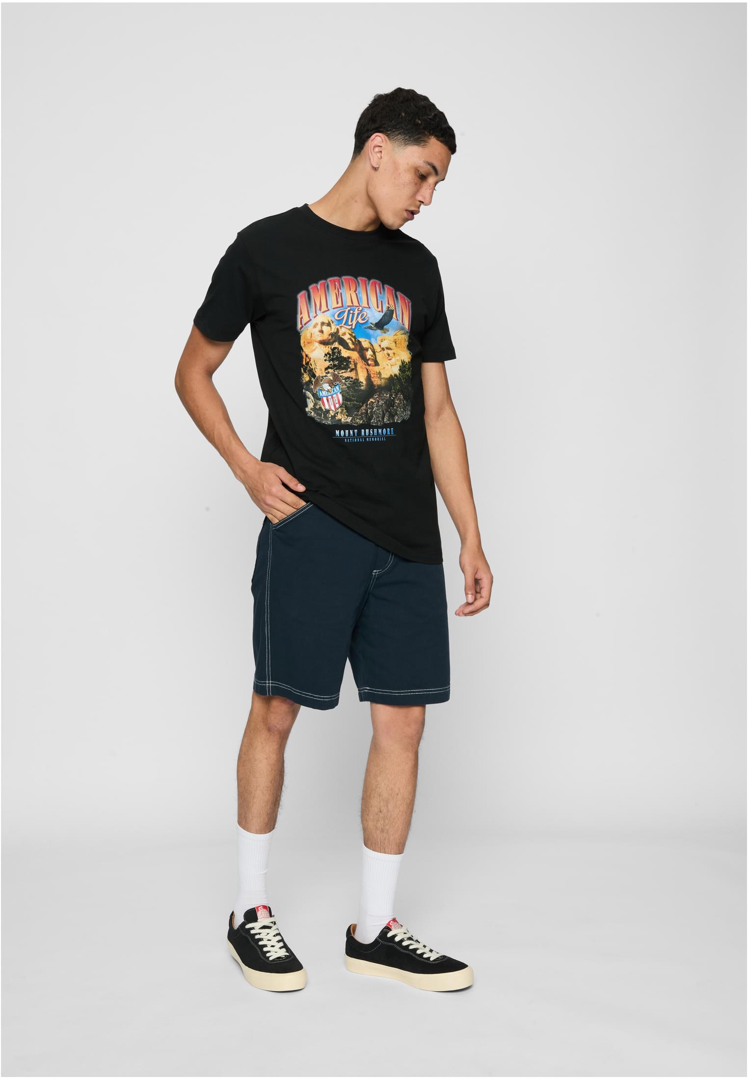 American Life Mount Roushmore Tee white XXL - workoutbrands.com