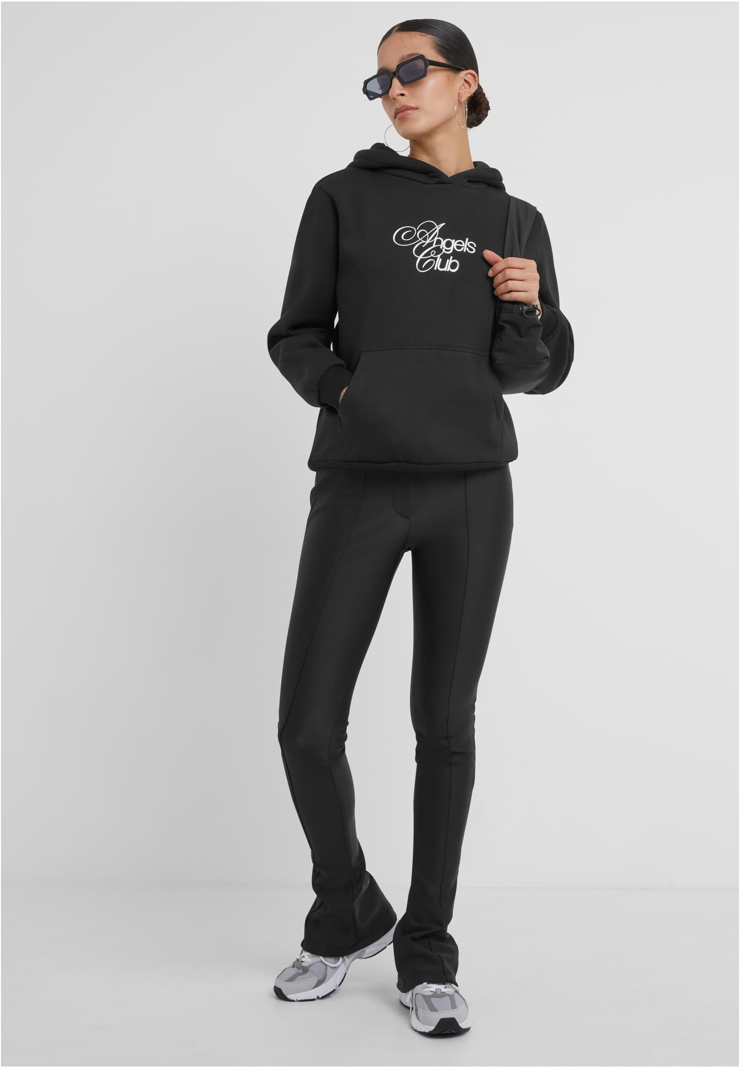 Angels Club Ladies Fluffy Hoody lightasphalt XXL - workoutbrands.com