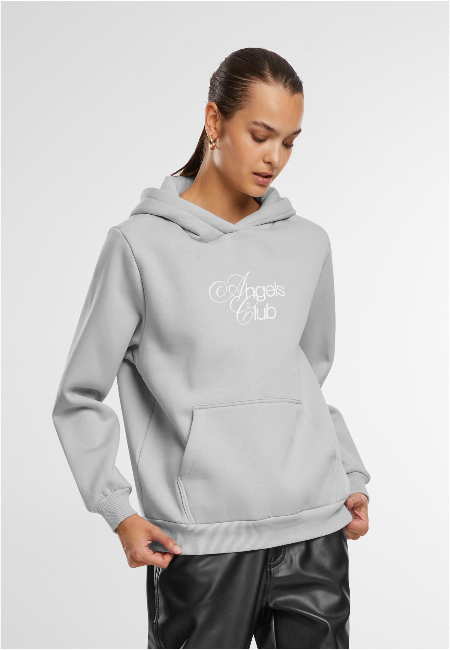 Angels Club Ladies Fluffy Hoody lightasphalt XXL - workoutbrands.com