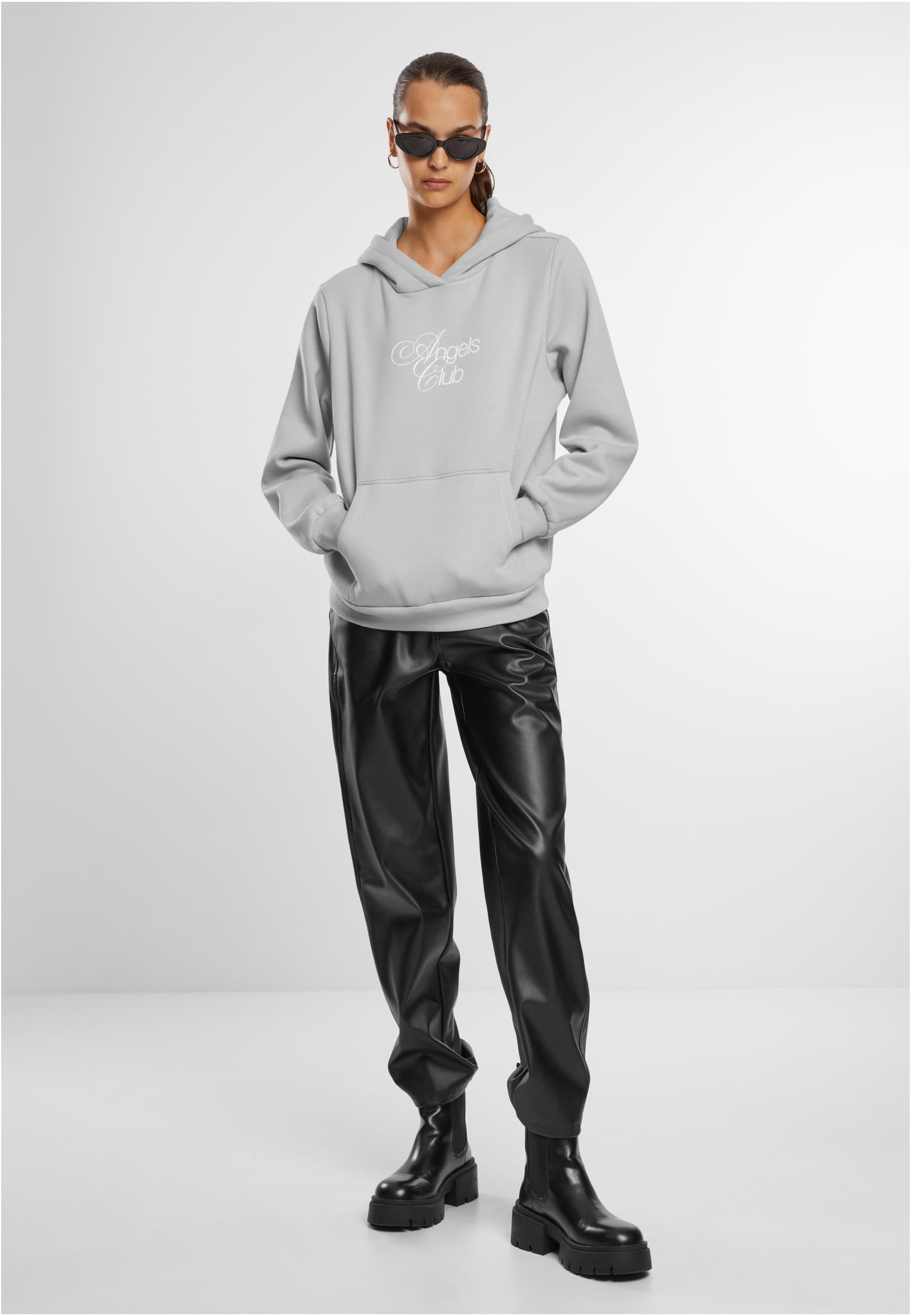 Angels Club Ladies Fluffy Hoody lightasphalt XXL - workoutbrands.com