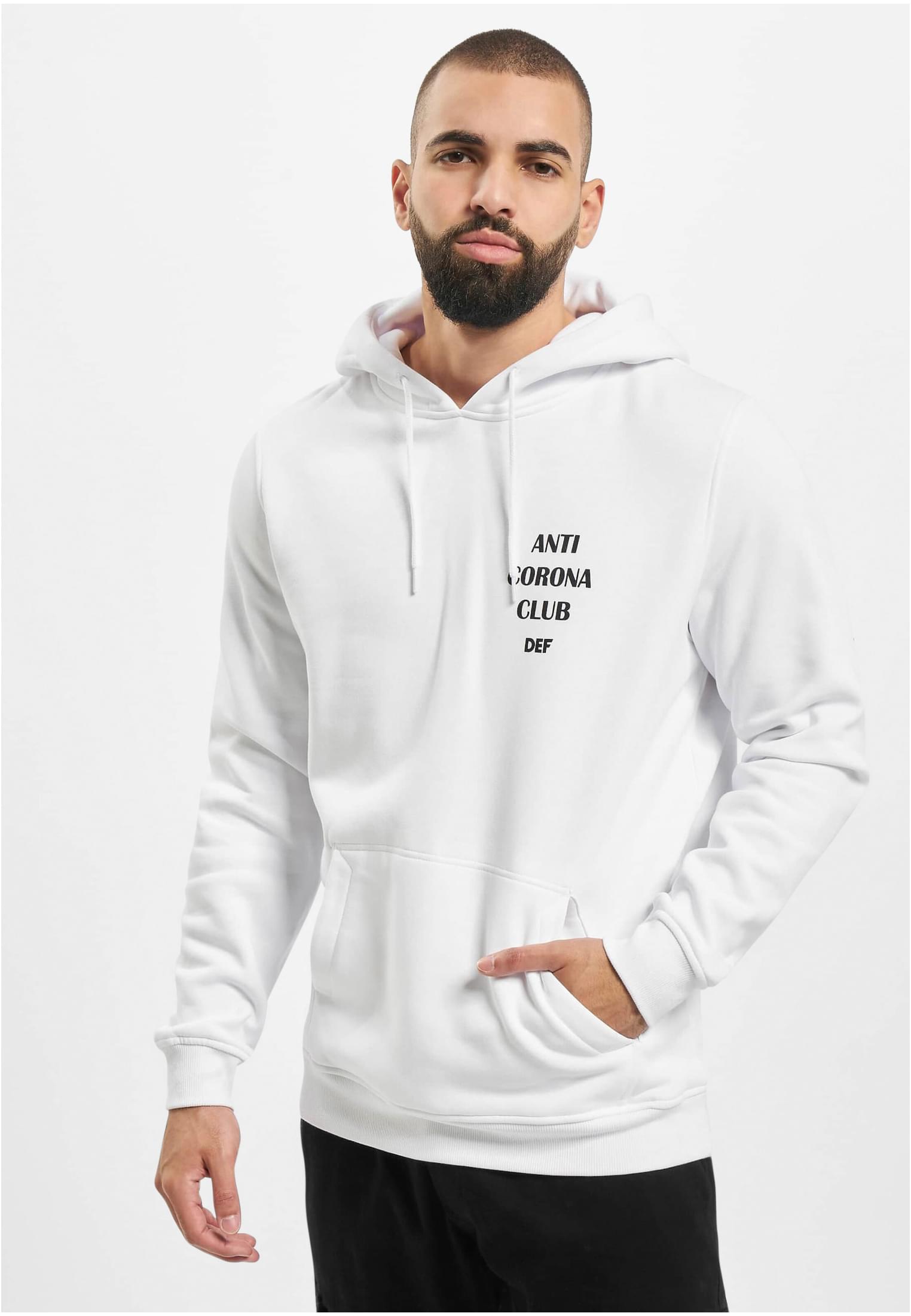 Anti Corona Hoody white XXL - workoutbrands.com