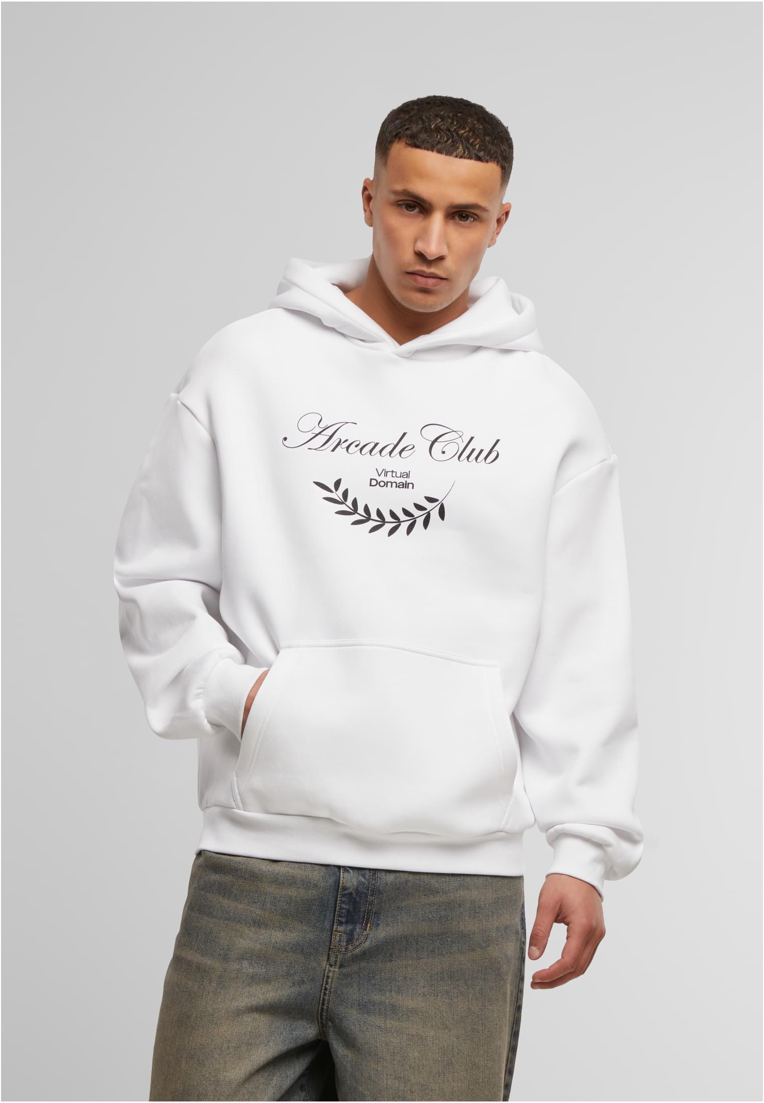 Arcade Club Fluffy Hoody white XXL - workoutbrands.com