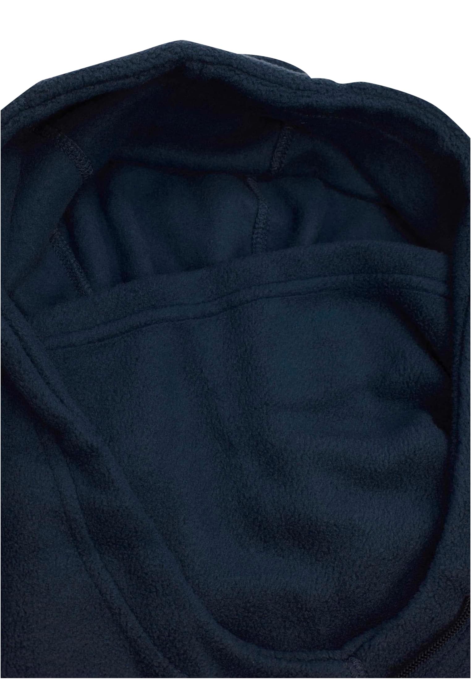 Närbild på det mjuka fleecematerialet på insidan av en olivgrön B Arctic Balaclava.