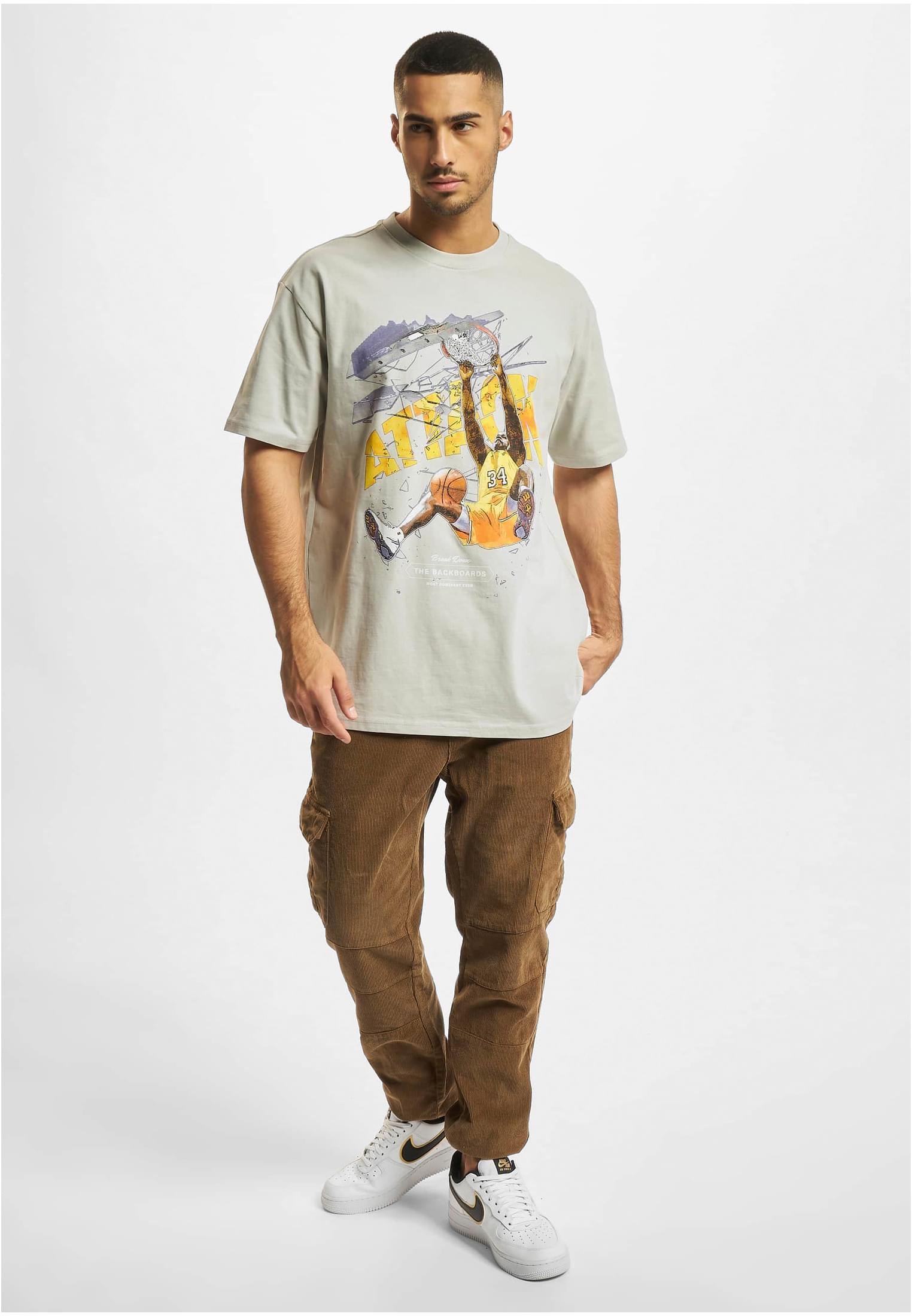 Attack Player Oversize Tee lightasphalt XXL - workoutbrands.com