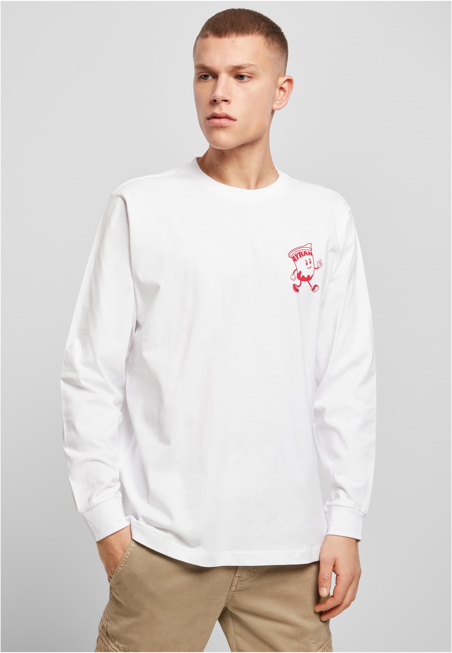 Ayran The Streets Longsleeve white XXL - workoutbrands.com
