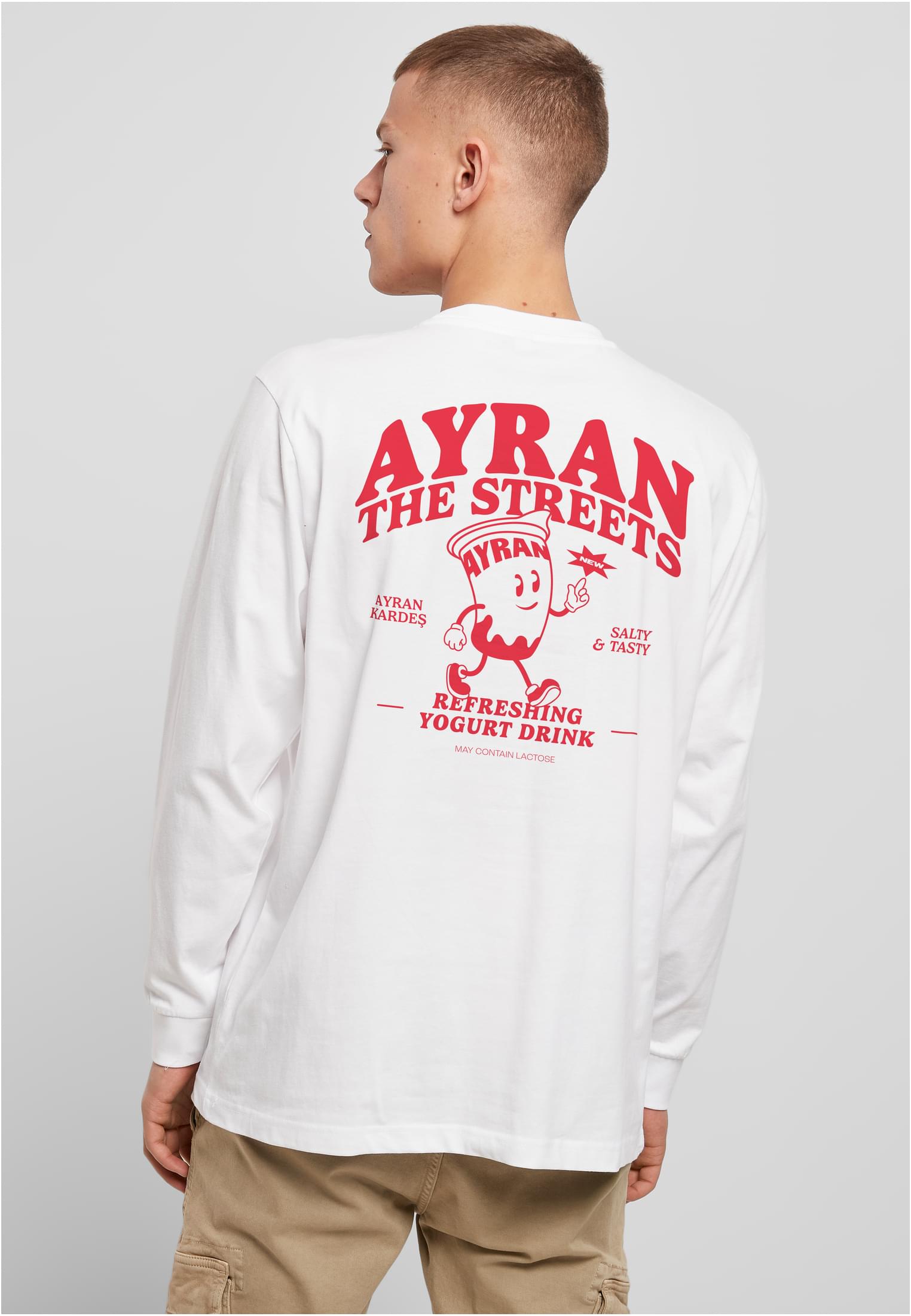 Ayran The Streets Longsleeve white XXL - workoutbrands.com