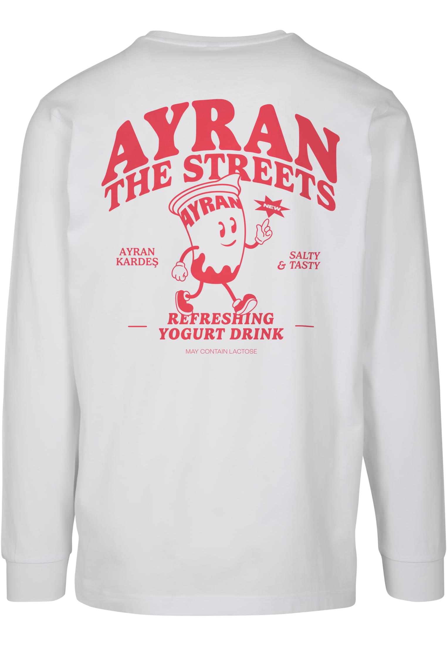 Ayran The Streets Longsleeve white XXL - workoutbrands.com