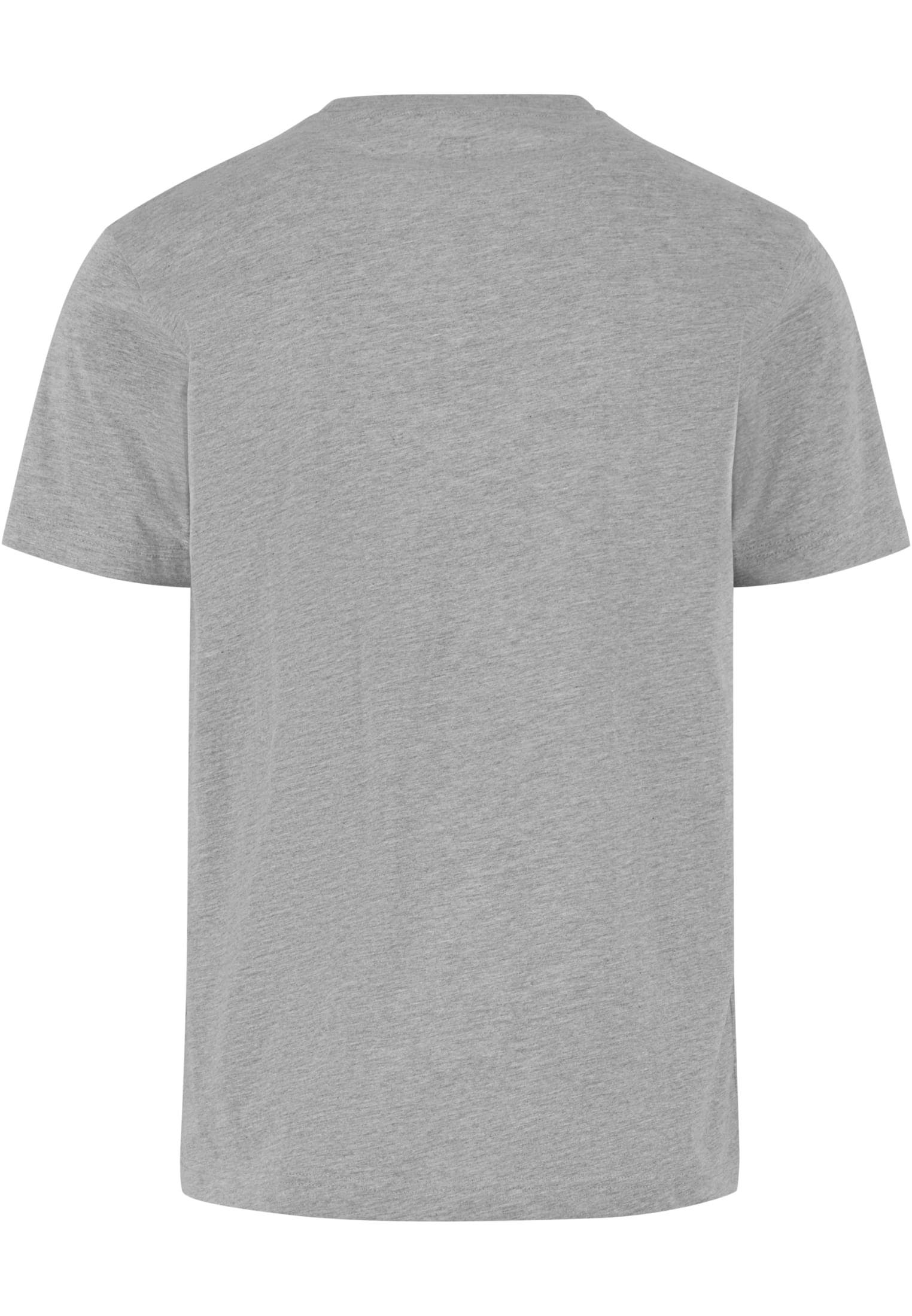 Baksidan av en gråmelerad Brandit Premium T-shirt.