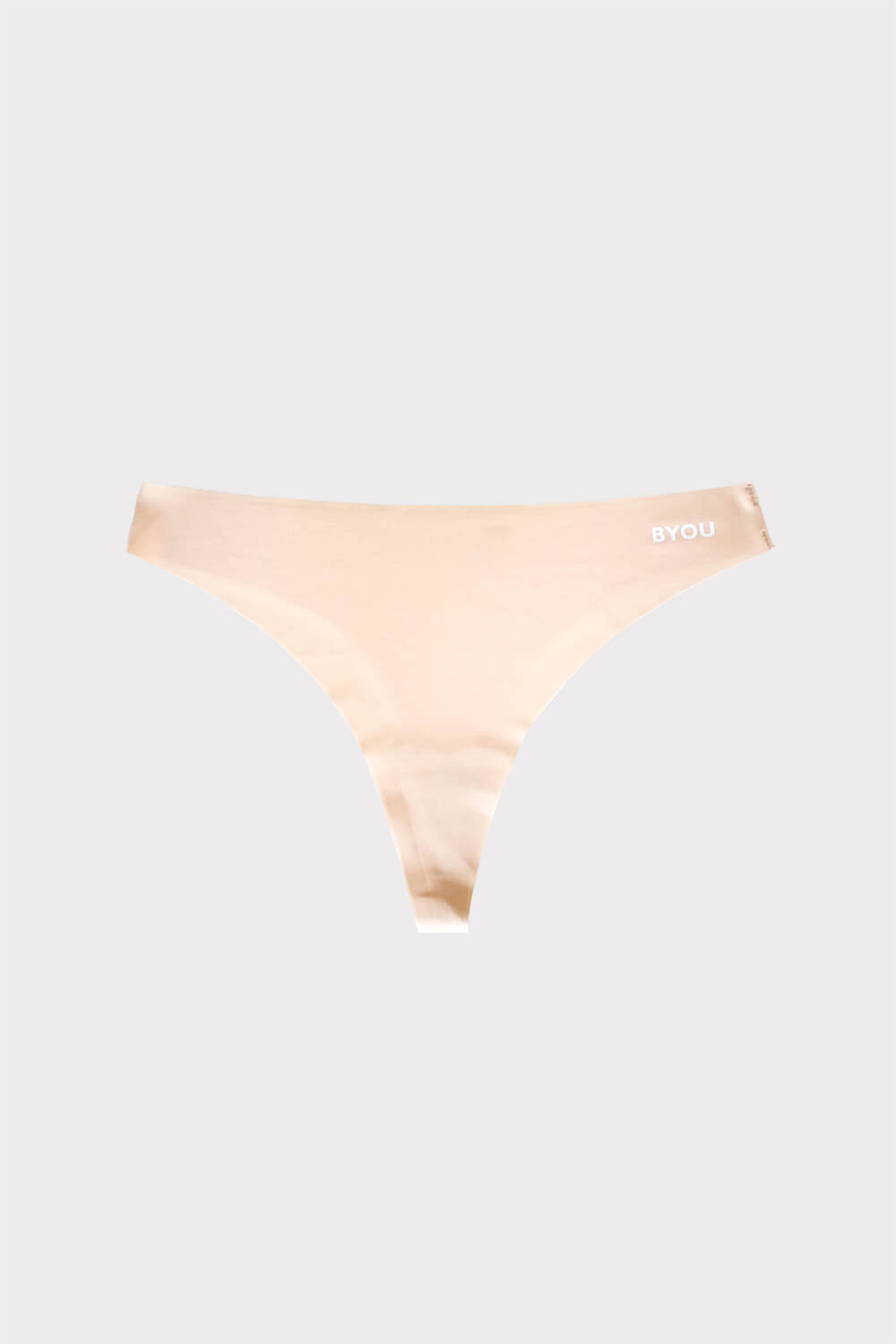 BYOU Seamless Thong - Beige - workoutbrands.com