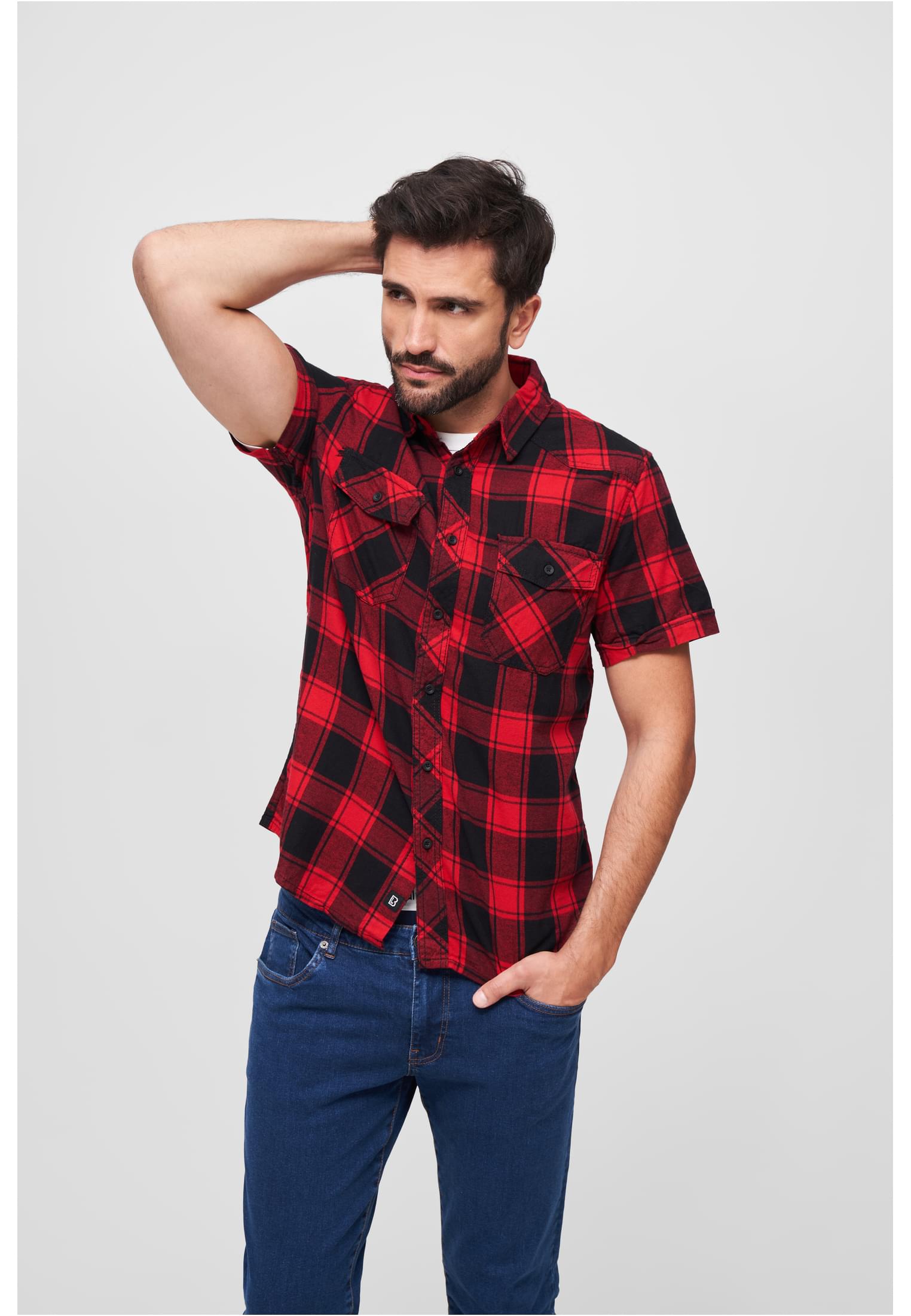 B Checkshirt Halfsleeve - workoutbrands.com