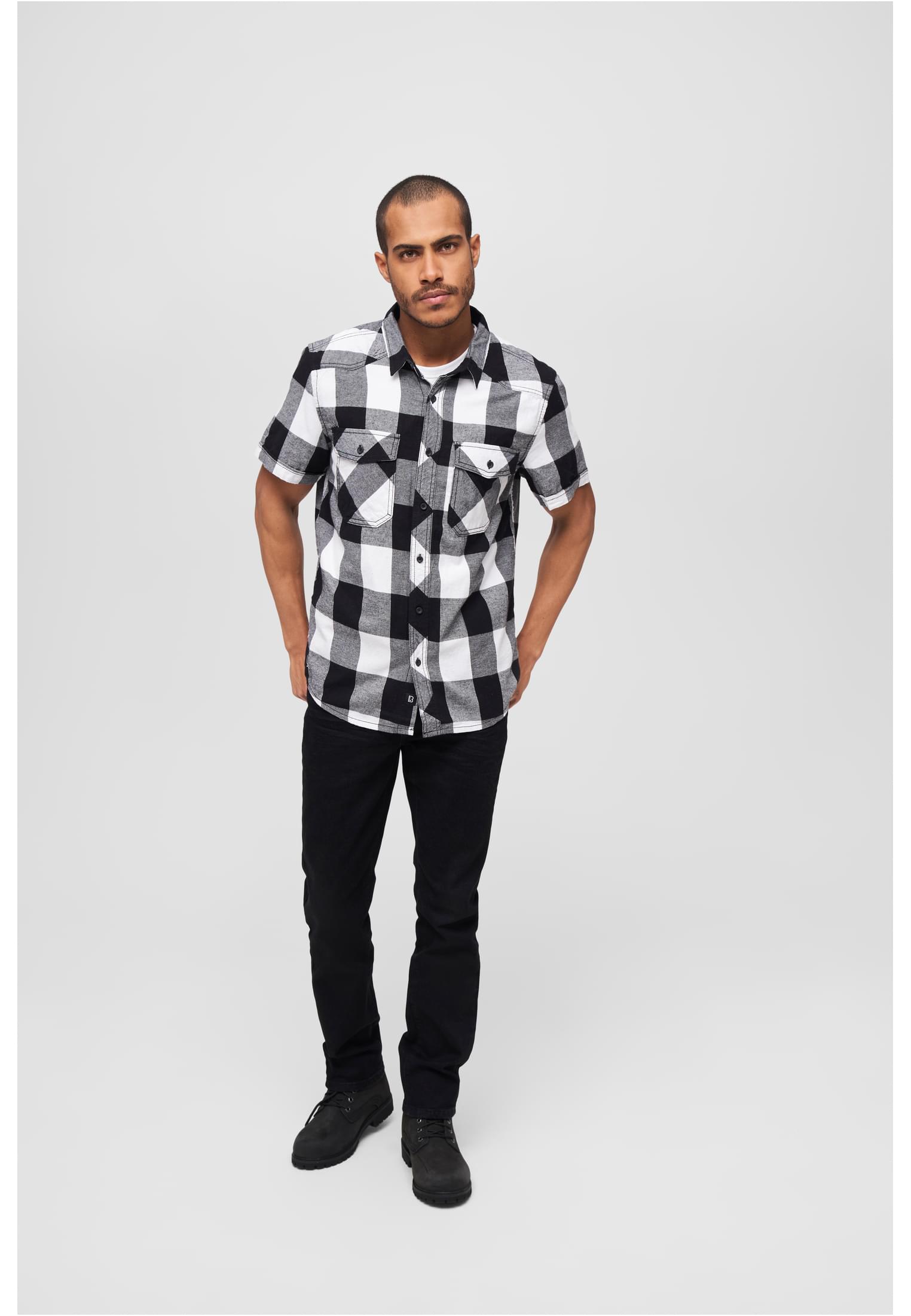 B Checkshirt Halfsleeve - workoutbrands.com