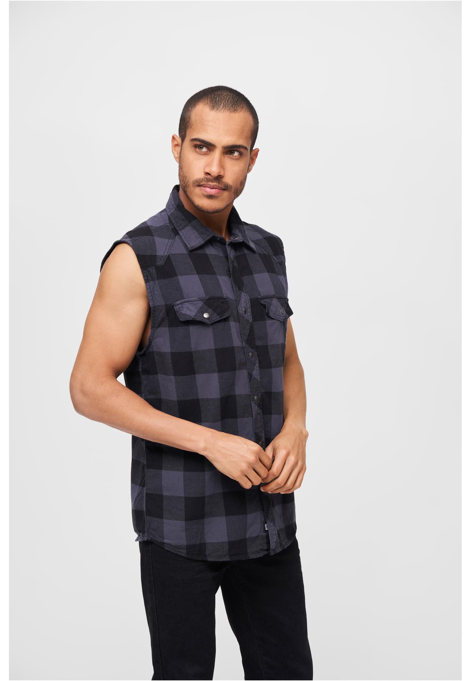 B Checkshirt Sleeveless - workoutbrands.com