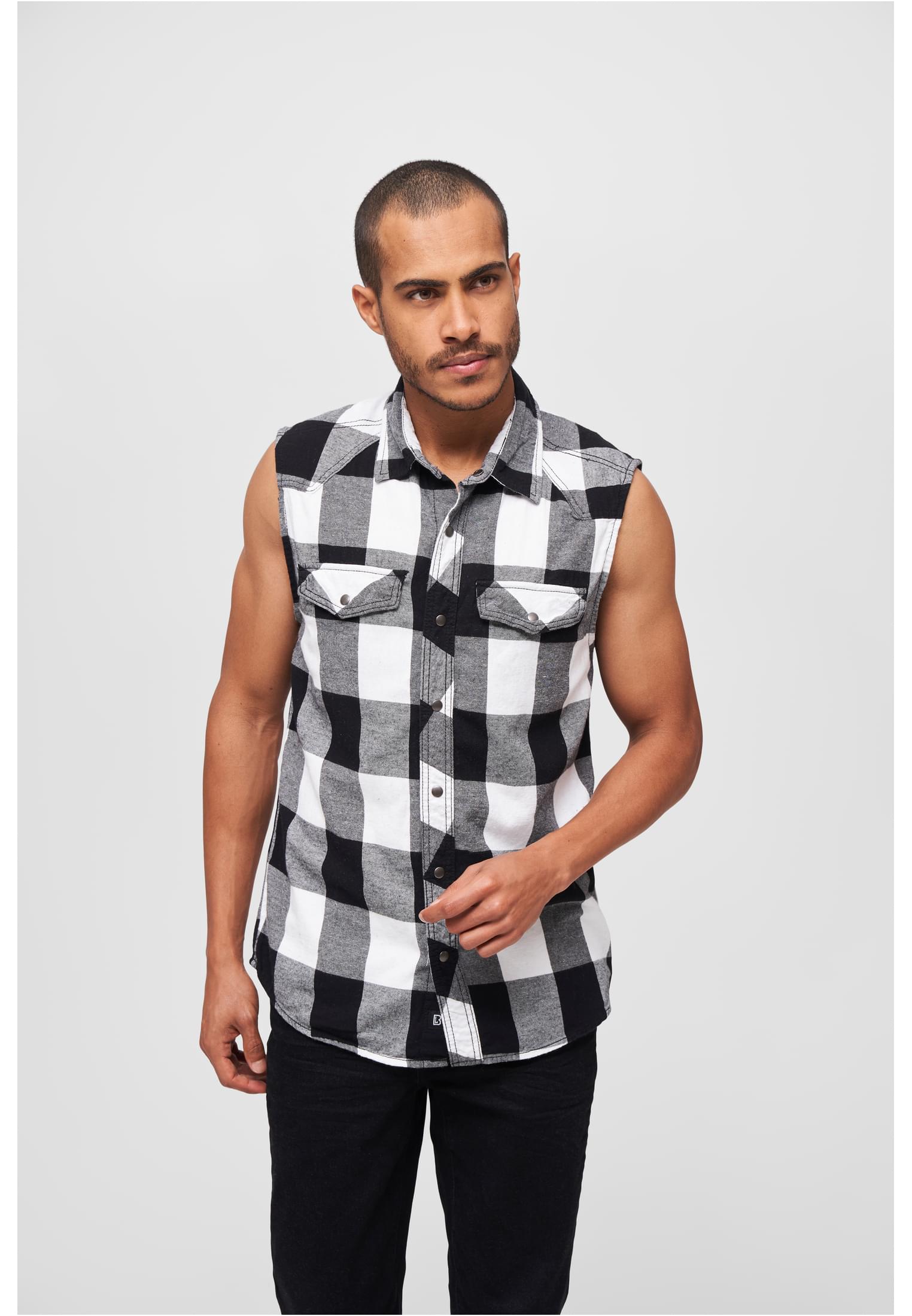 B Checkshirt Sleeveless - workoutbrands.com