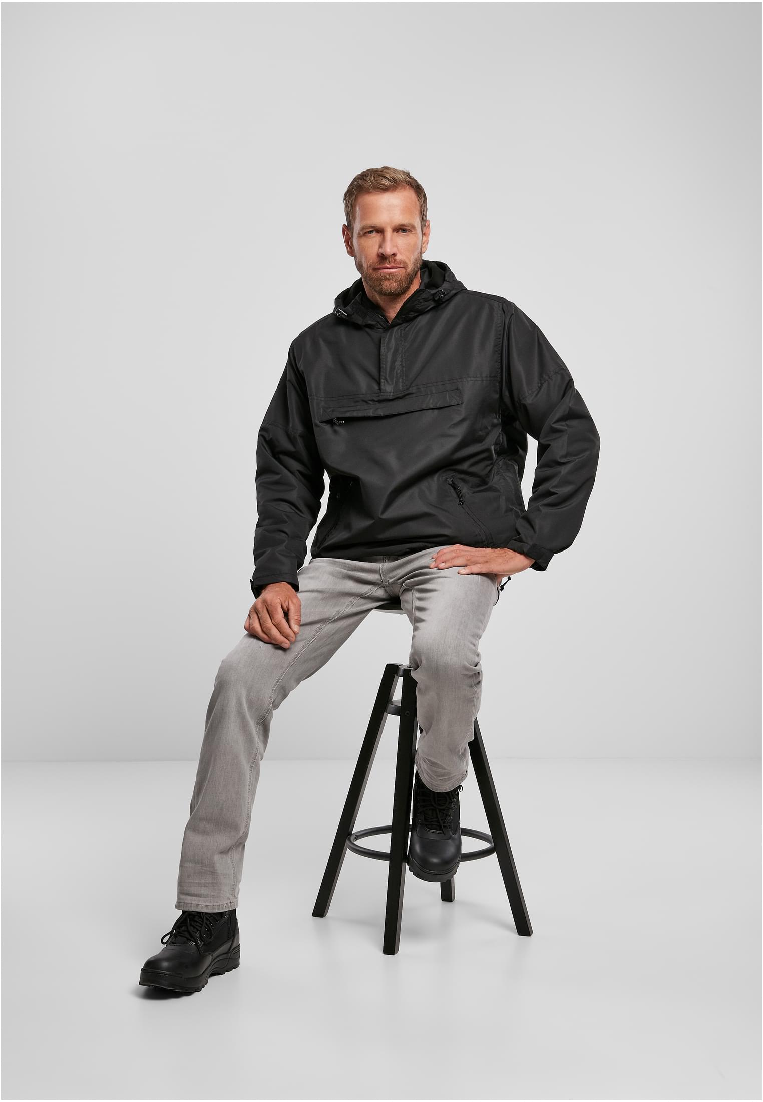 B Fleece Pull Over Windbreaker - workoutbrands.com