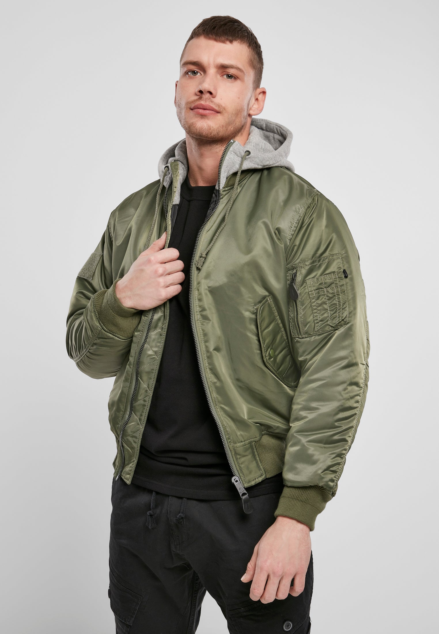 B Hooded MA1 Bomber Jacket - workoutbrands.com