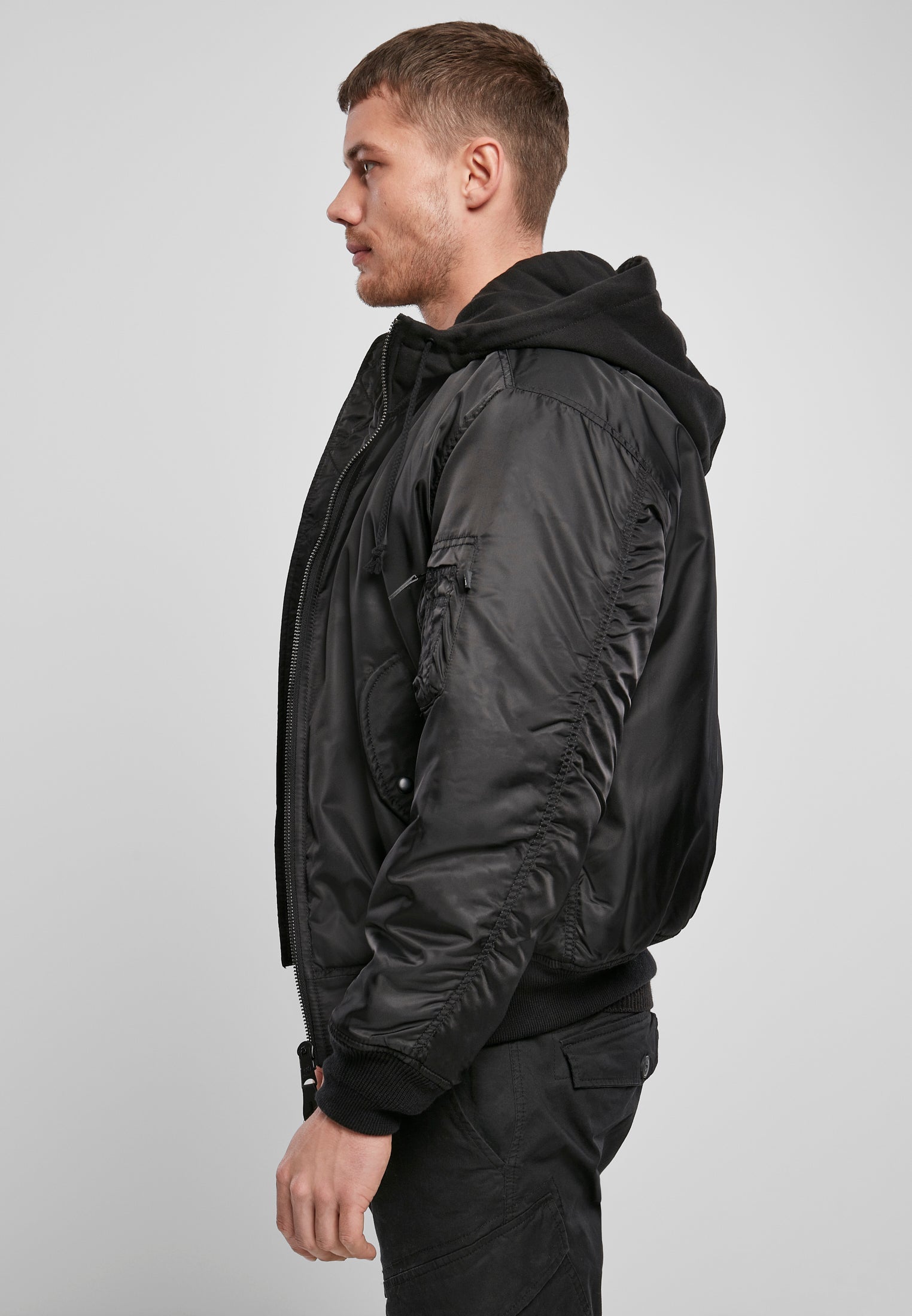 B Hooded MA1 Bomber Jacket - workoutbrands.com