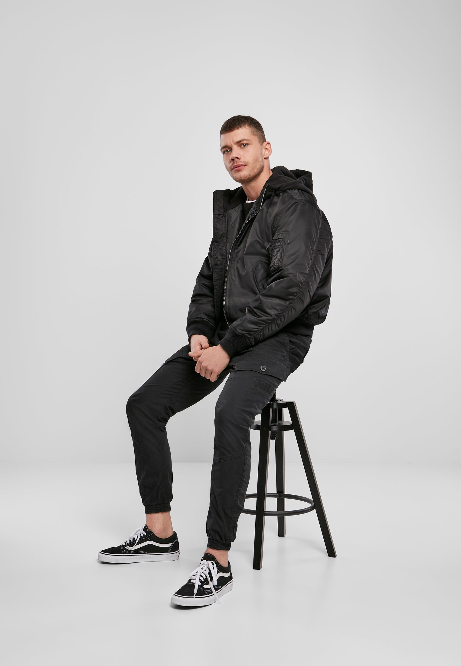 B Hooded MA1 Bomber Jacket - workoutbrands.com