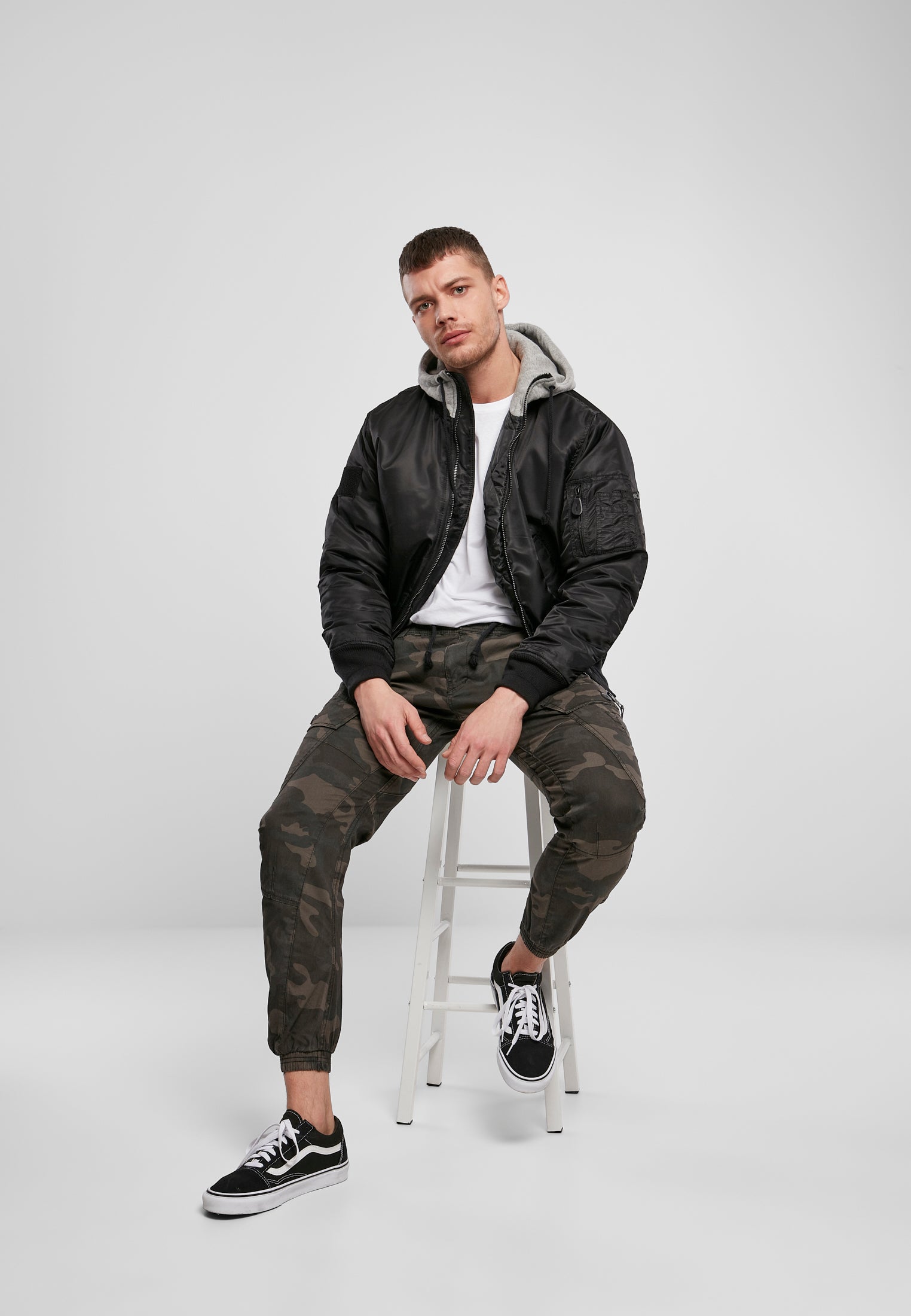 B Hooded MA1 Bomber Jacket - workoutbrands.com