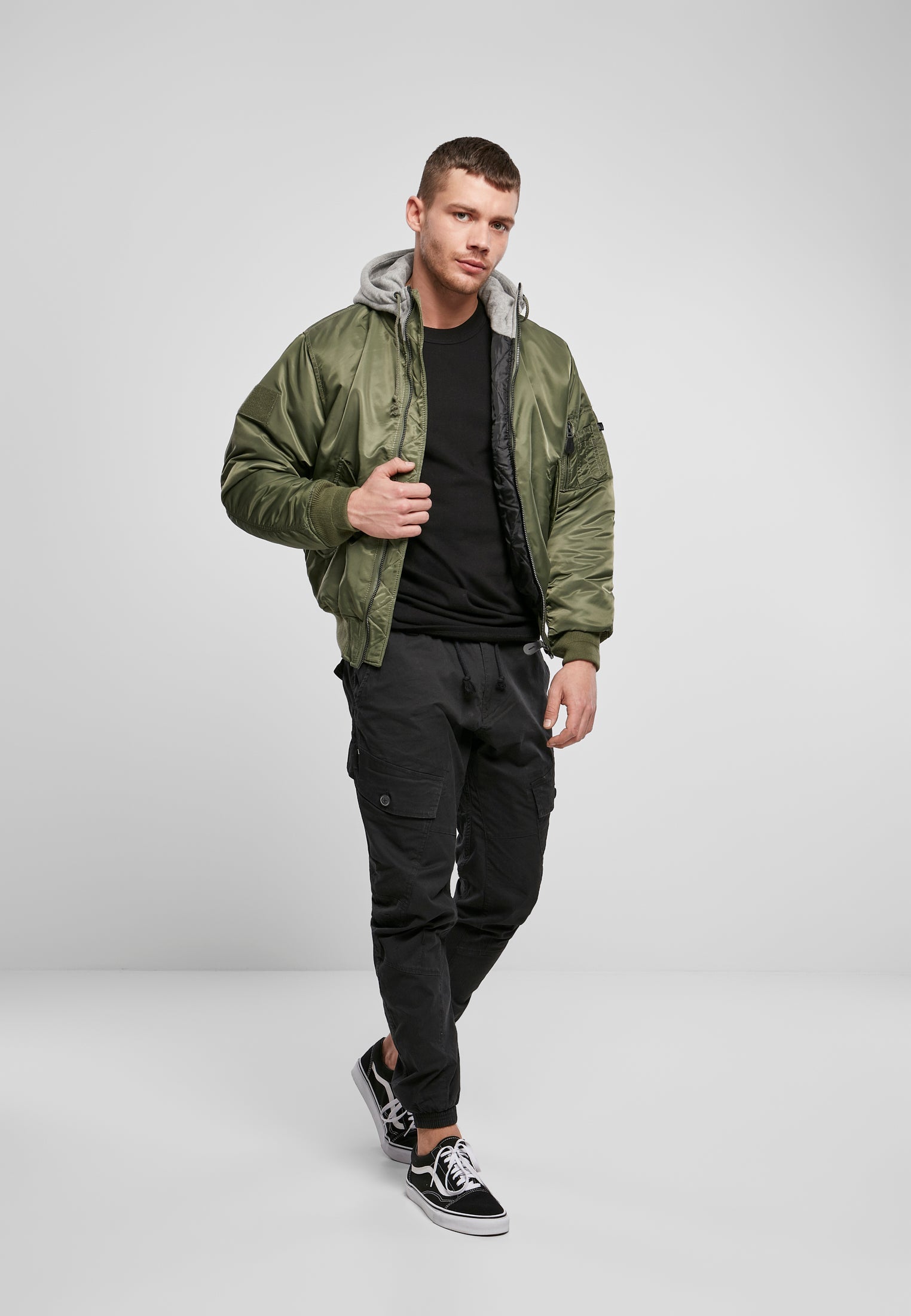 B Hooded MA1 Bomber Jacket - workoutbrands.com