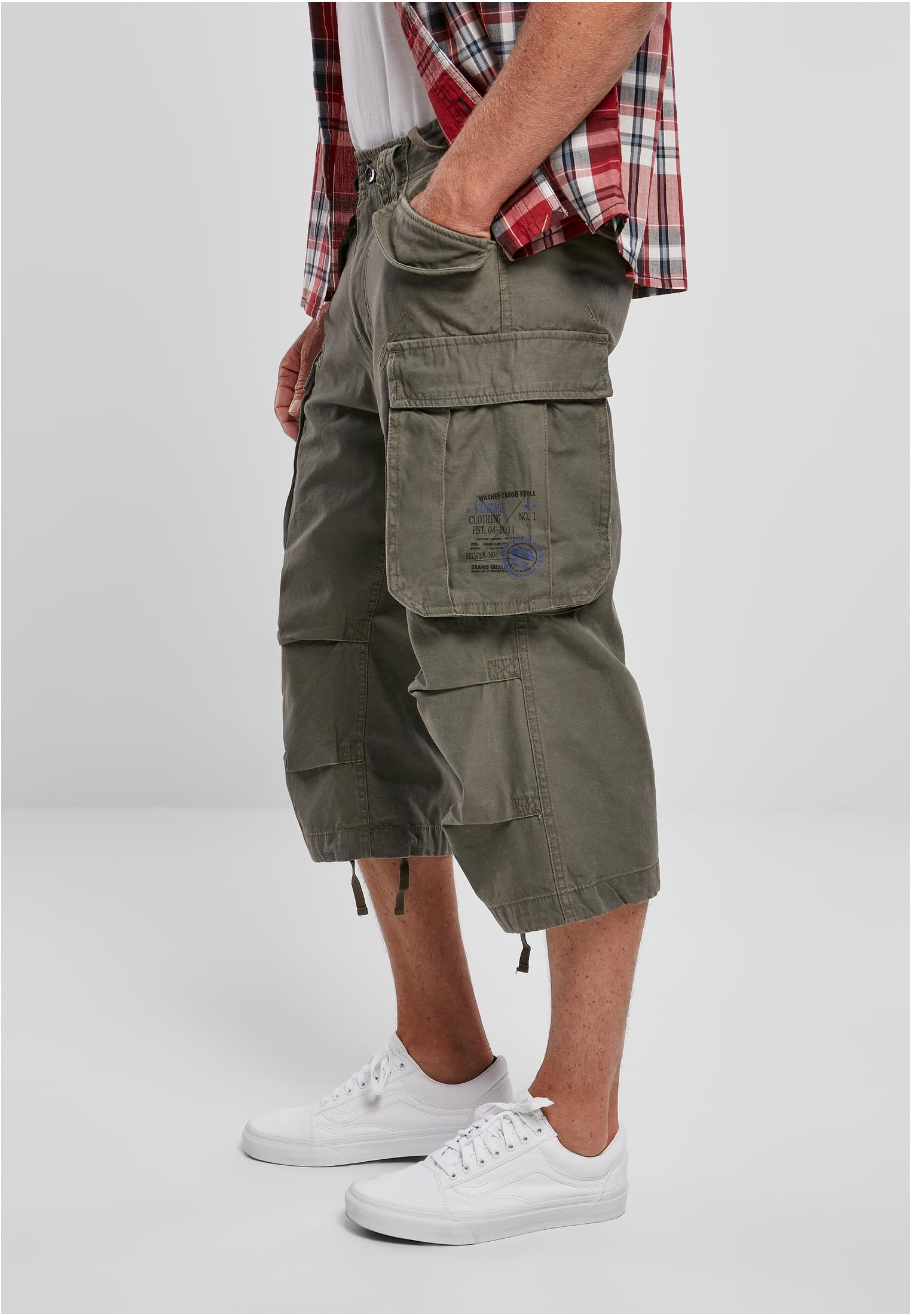 B Industry Vintage Cargo 3/4 Shorts - workoutbrands.com